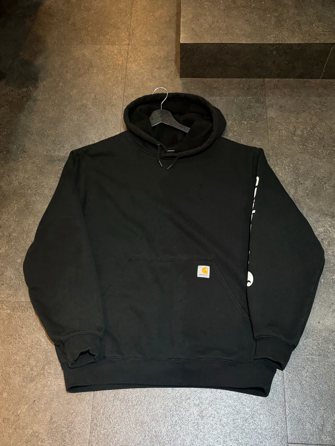 칼하트 오리지널핏 후드티 블랙 상품이미지2