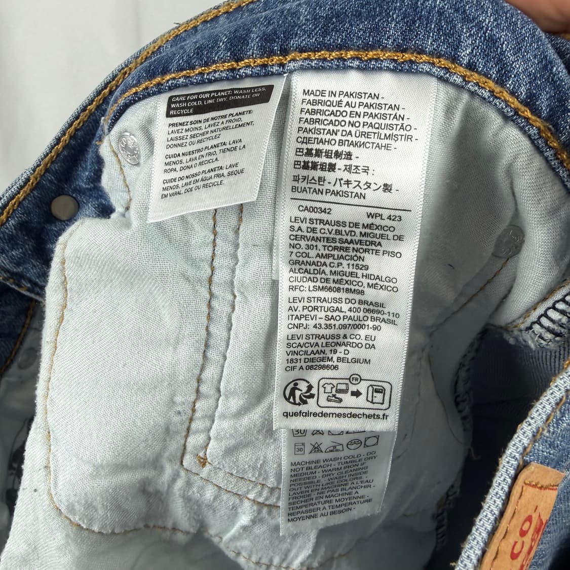 (32/32) 리바이스 505 연청 데님 팬츠 상품이미지5