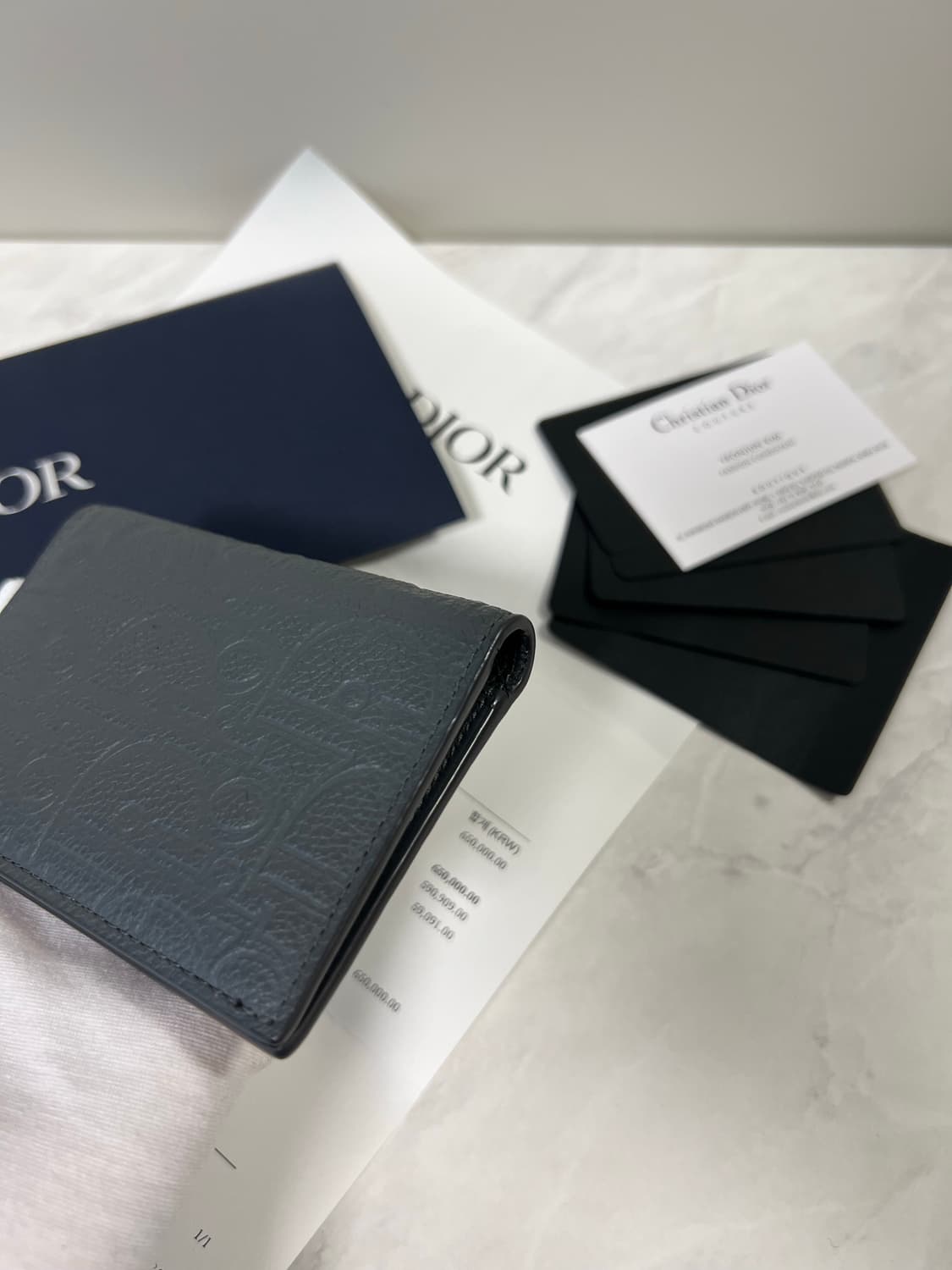 디올 그래비티 버티컬 오거나이저 지갑 상품이미지7