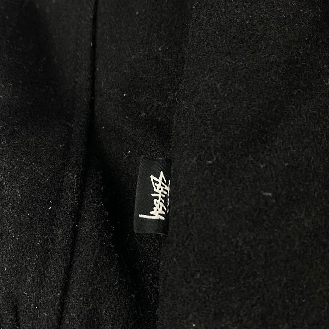 스투시 빅 S 레터맨 블랙 모직 바시티 자켓 (100) 상품이미지8