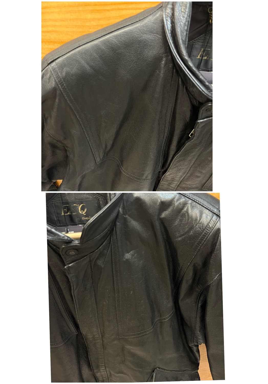 빈티지 양가죽 레더 자켓 블랙 L #csz2882 상품이미지6