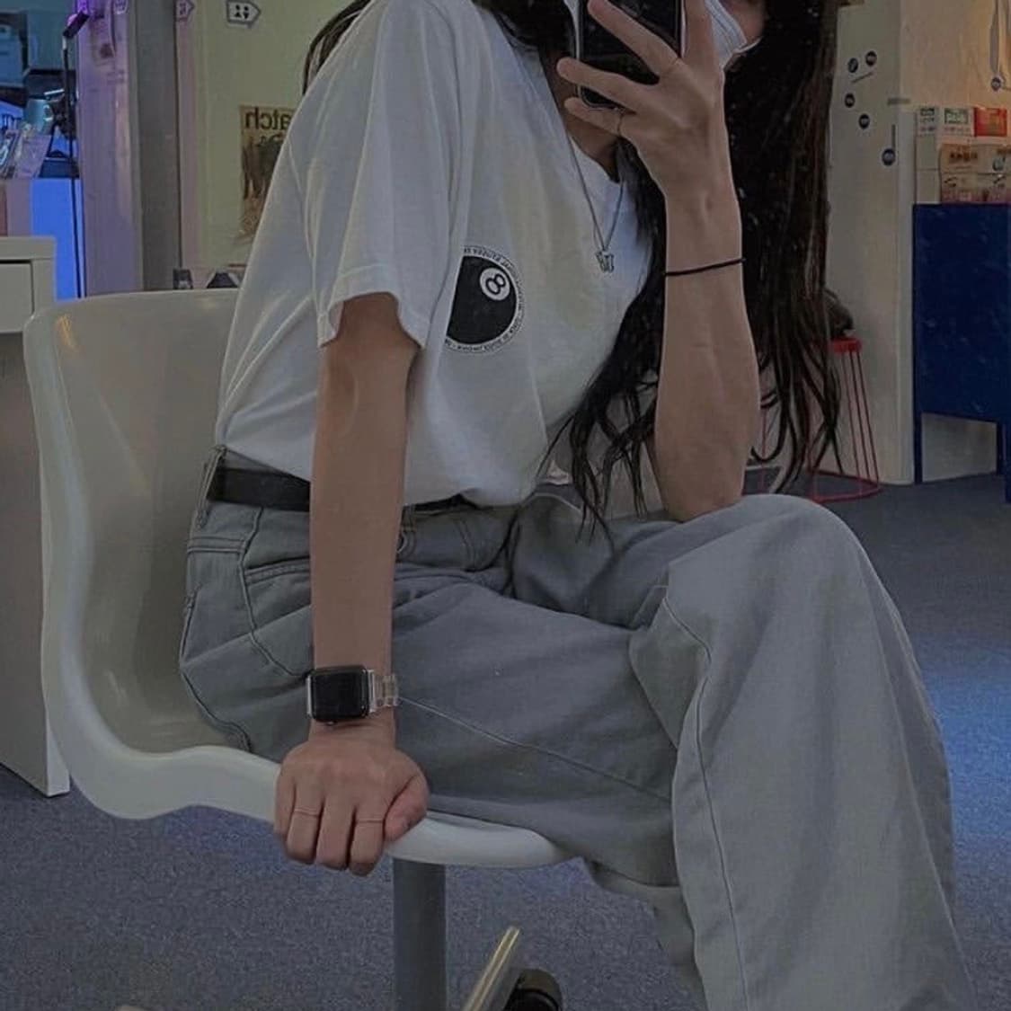 (S) 스투시 8볼 반팔 티셔츠 정품 새상품 상품이미지4