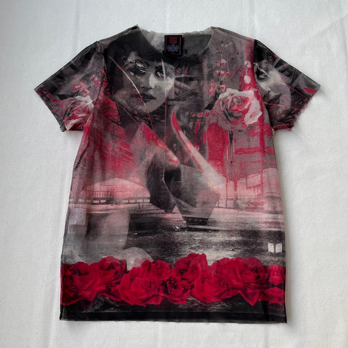 장 폴 고티에 로즈 포트레이트 메쉬 탑 상품이미지1