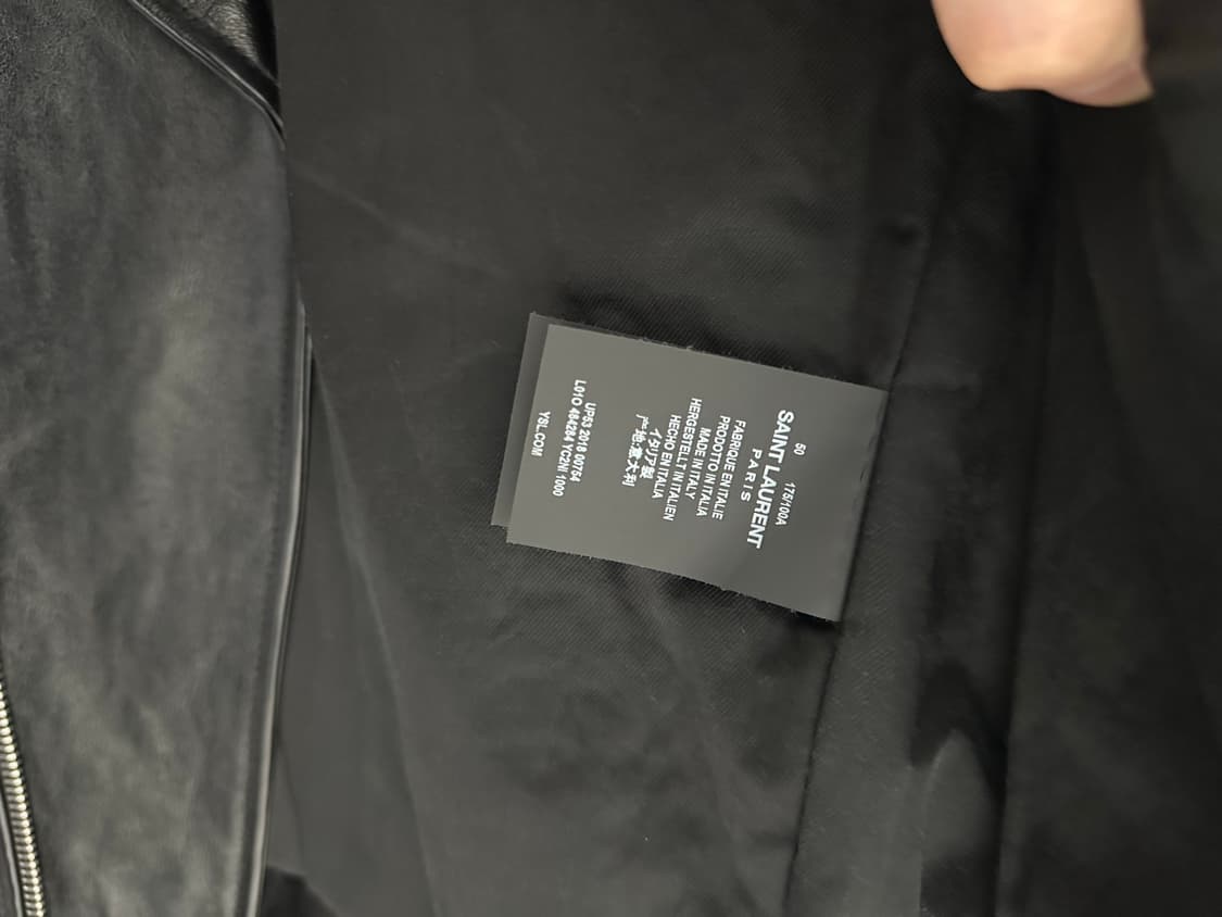 생로랑 L01 가죽 레더 자켓 50 상품이미지3