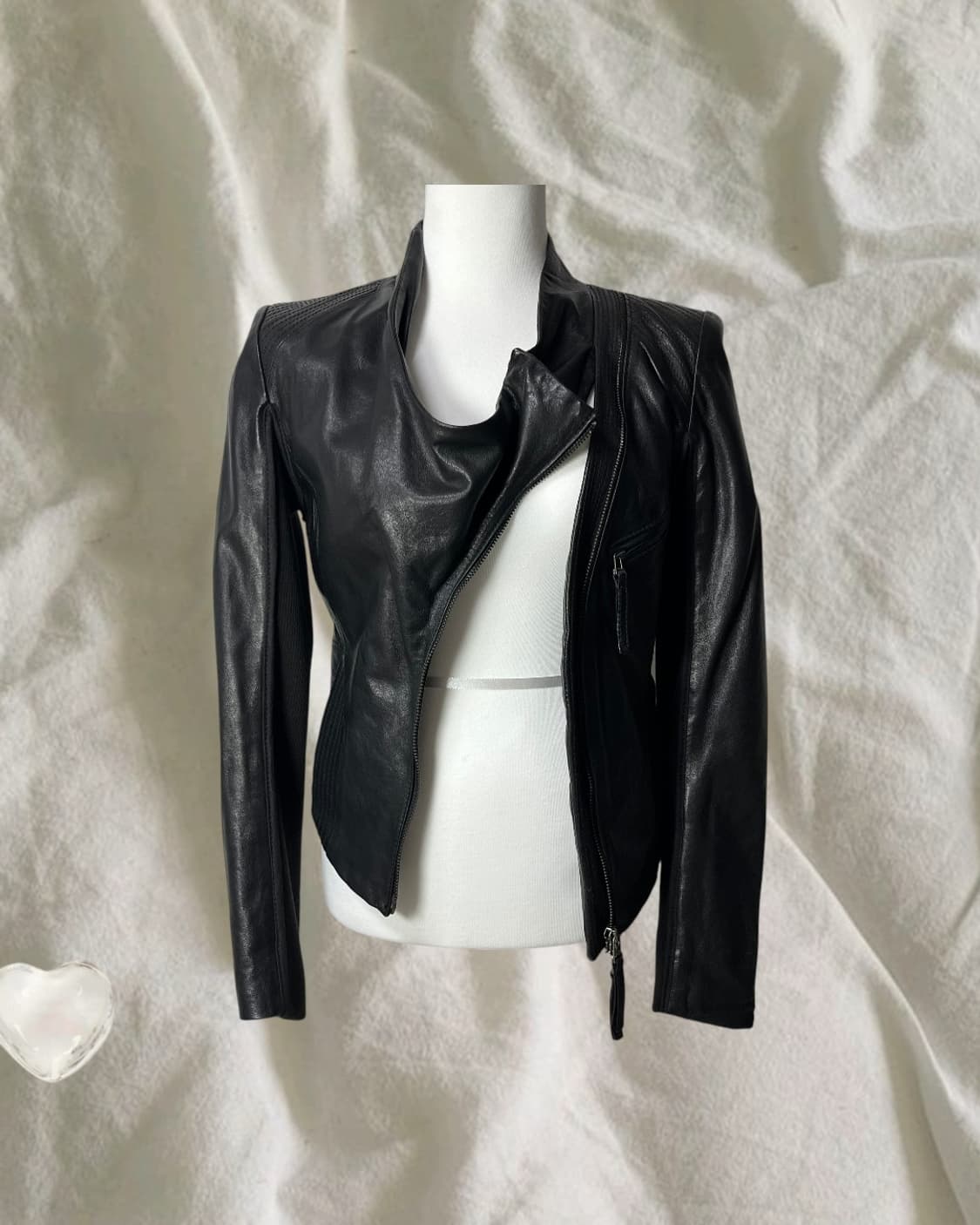 OBZEE . 드레이프 램스킨 자켓 상품이미지2