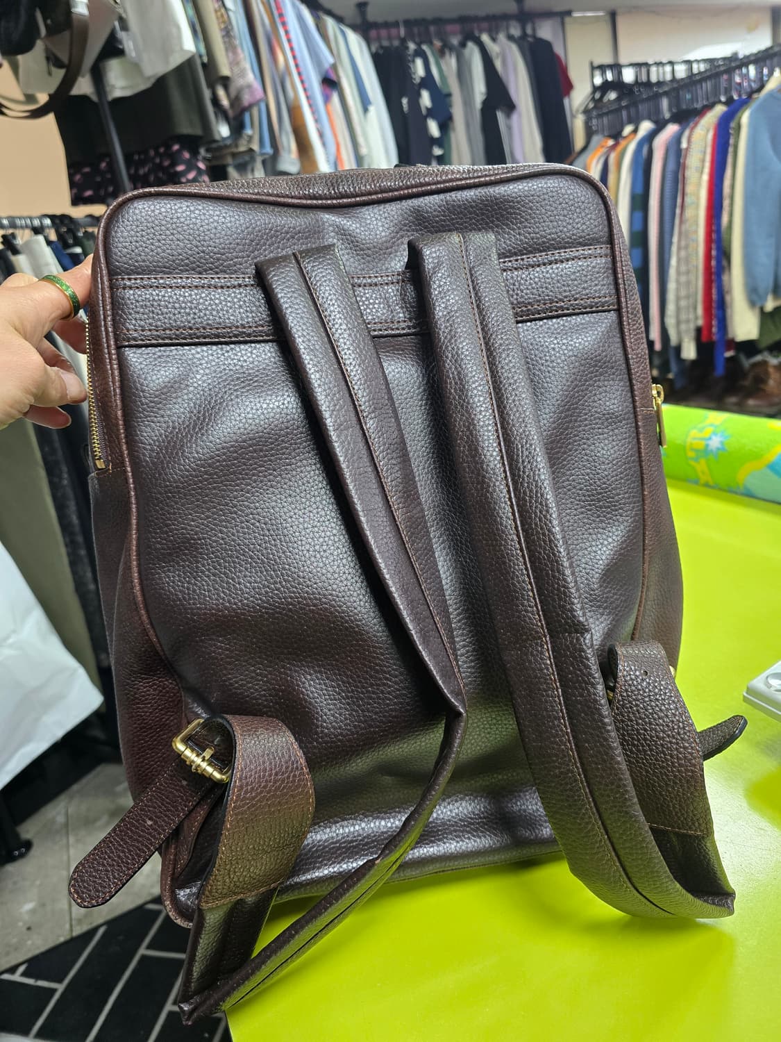 닥스 가죽 브라운 백팩 (1347) 상품이미지2