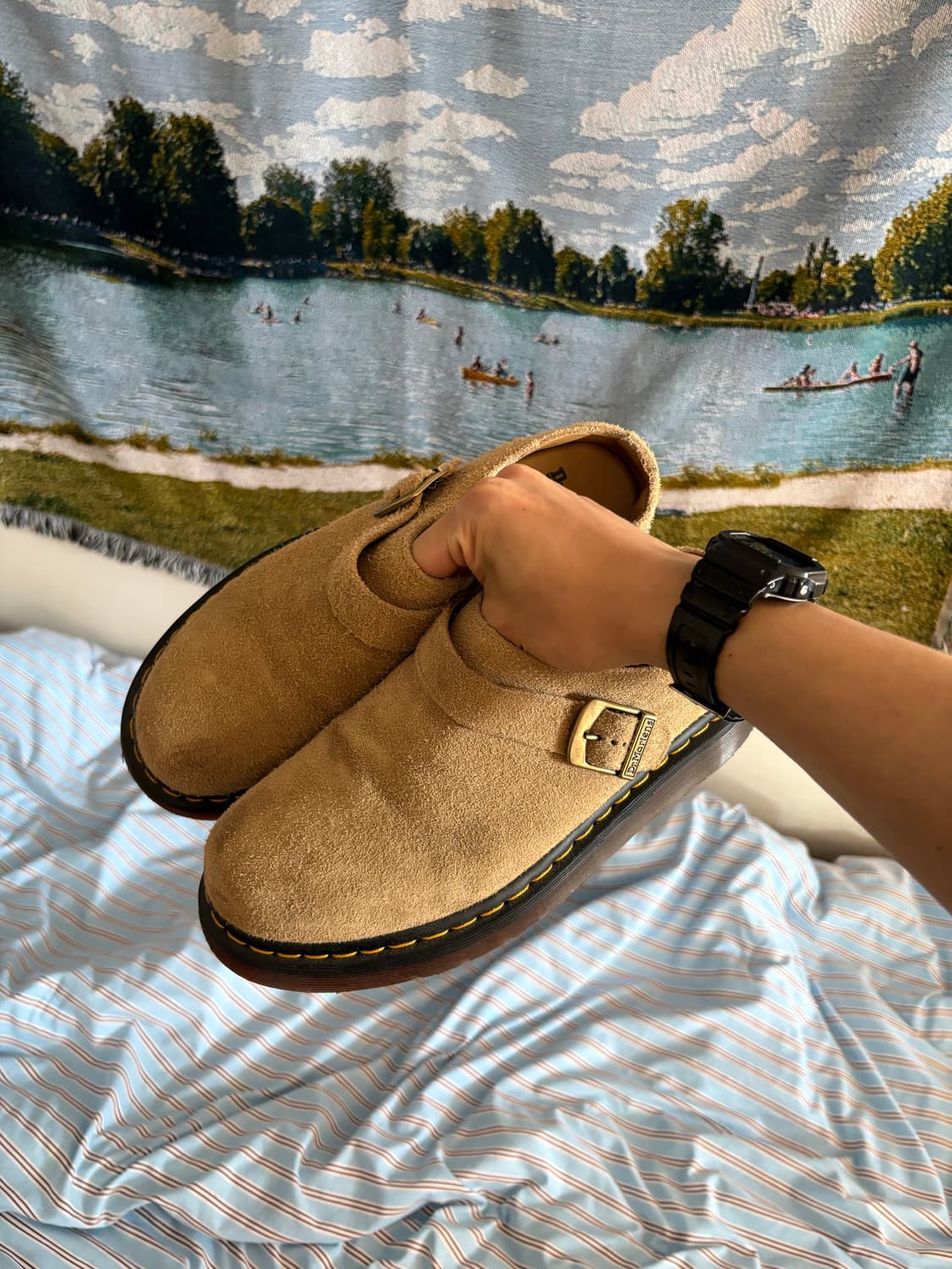 닥터마틴 아이샴 데저트 오아시스 스웨이드 뮬 베이지 280 상품이미지1