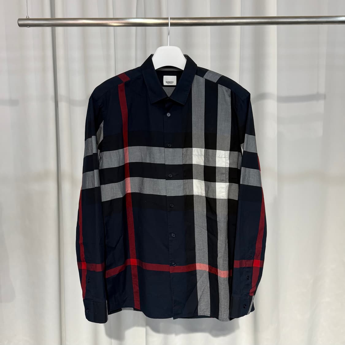 (2XL) 버버리 아카이브 체크 신형 코튼 셔츠 XXL  상품이미지1