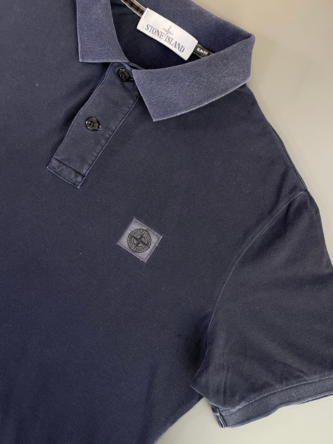 [XL] 스톤 아일랜드 PK 카라 반팔 티셔츠 슬림핏 상품이미지4