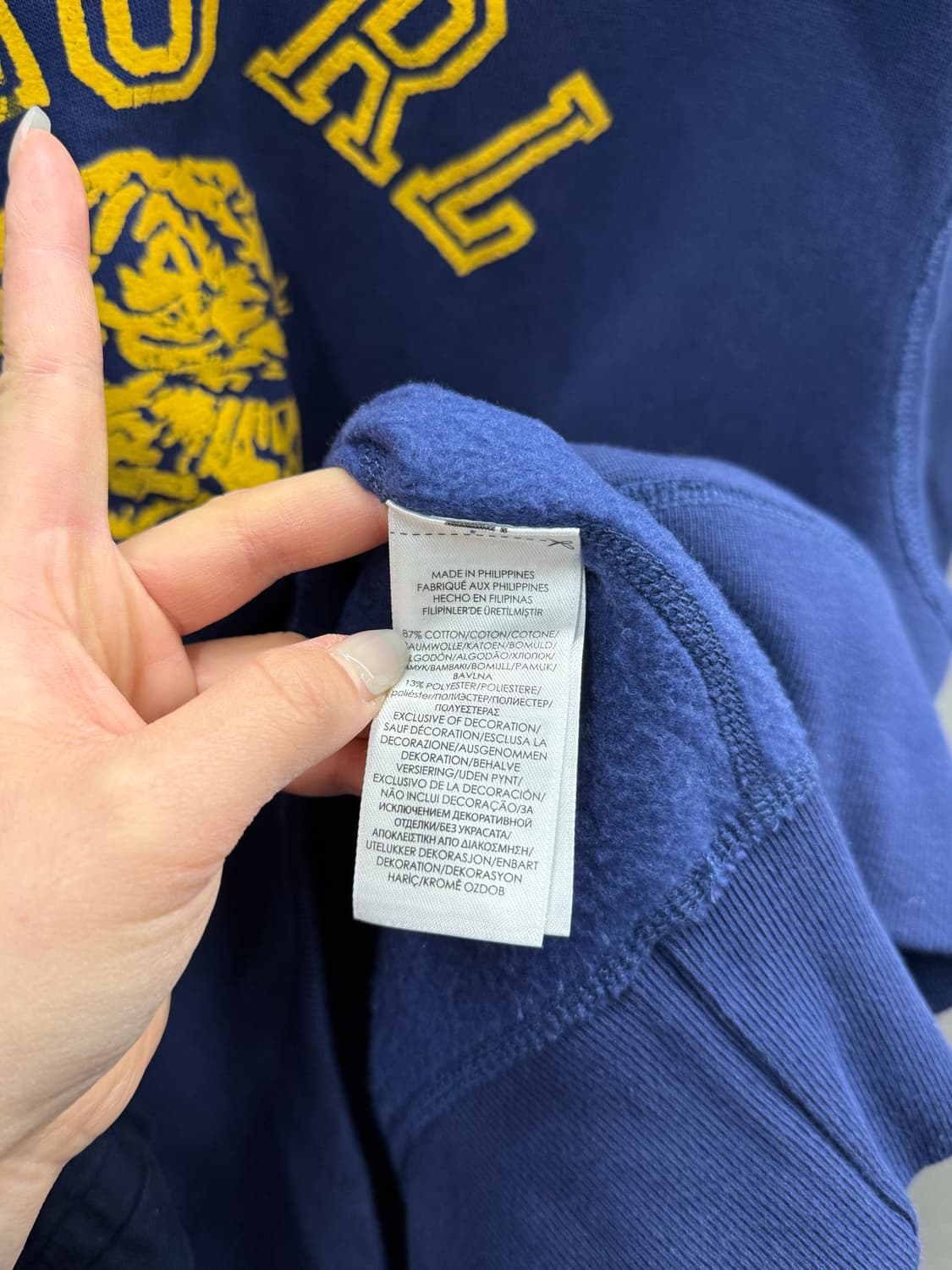 POLO 폴로 랄프로렌 네이비 맨투맨 XL  상품이미지5