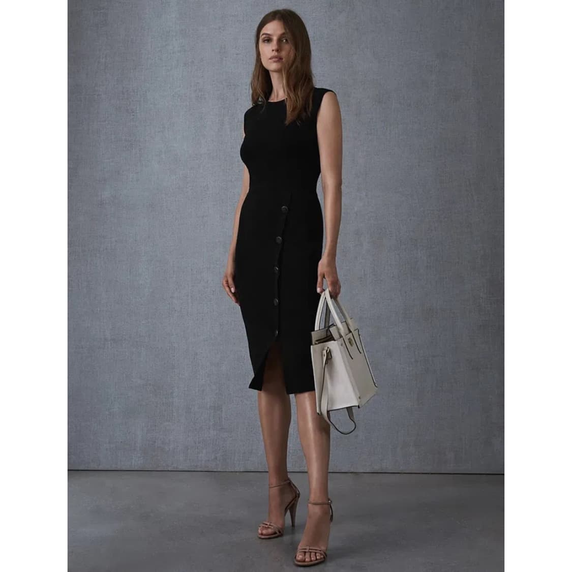 리스 REISS 버튼업 바디콘 니트 원피스 상품이미지1