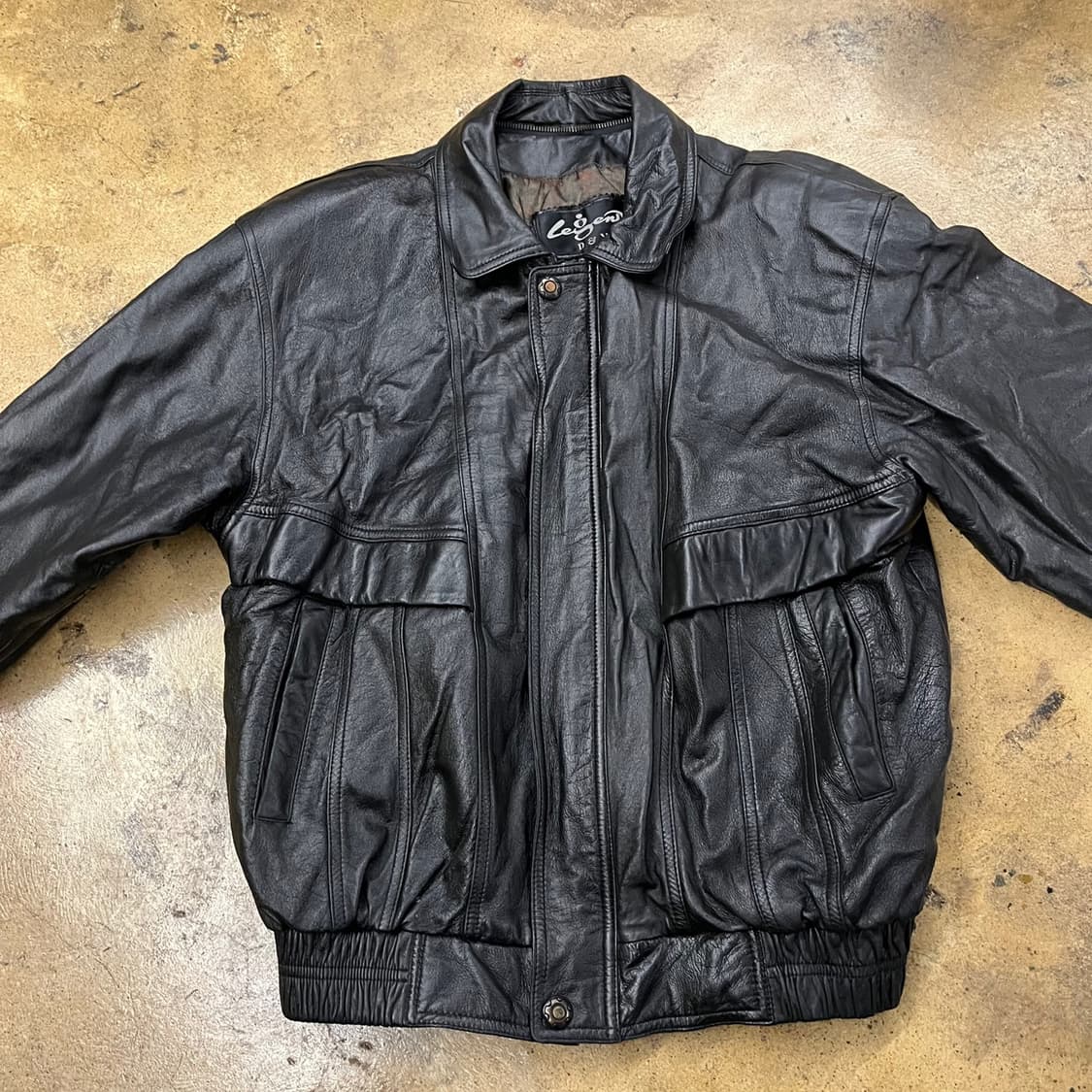 [정품/XL] Legend Dev 가죽 자켓 블랙 상품이미지3