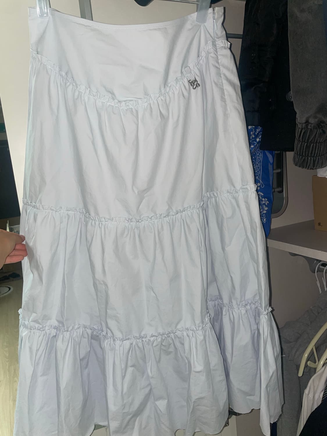 글로니 RODEO TIERED RUFFLE SKIRT (BABY BLUE 상품이미지1