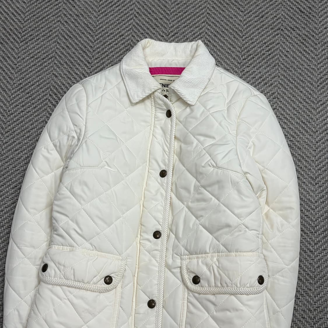 티니위니 화이트 퀼팅 자켓 v1594 상품이미지3