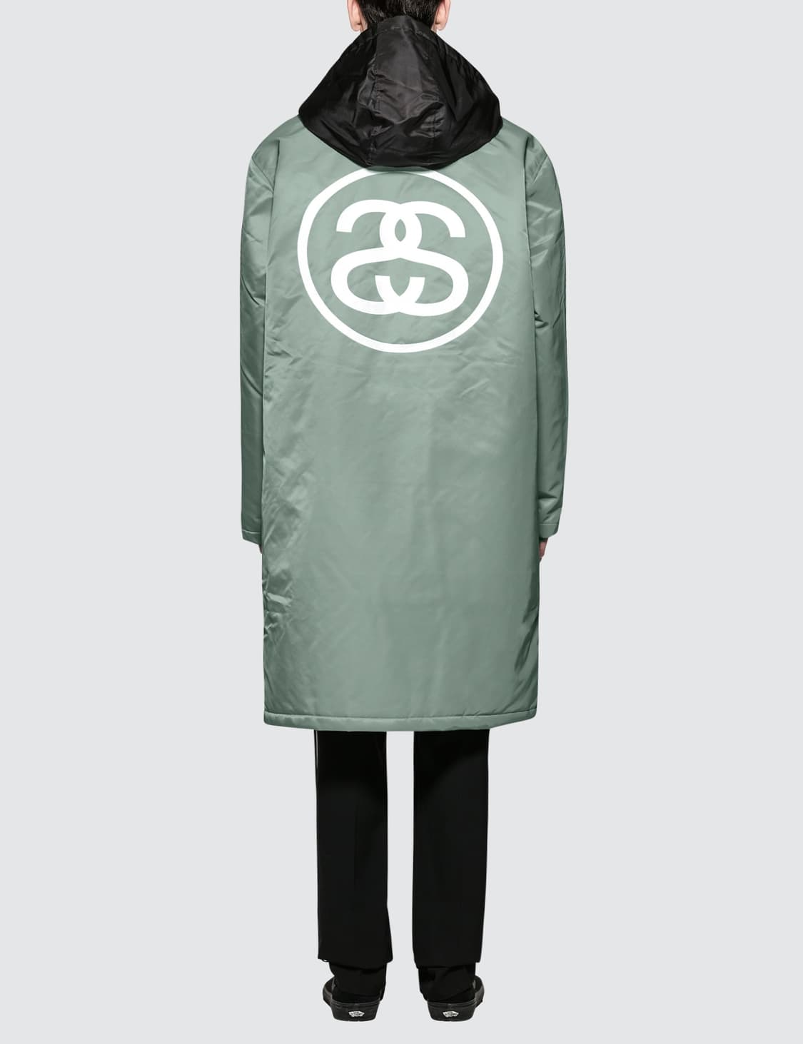 (정품) Stussy 스투시 후드 시그니처 빅로고 롱패딩 돕바(XL) 상품이미지2