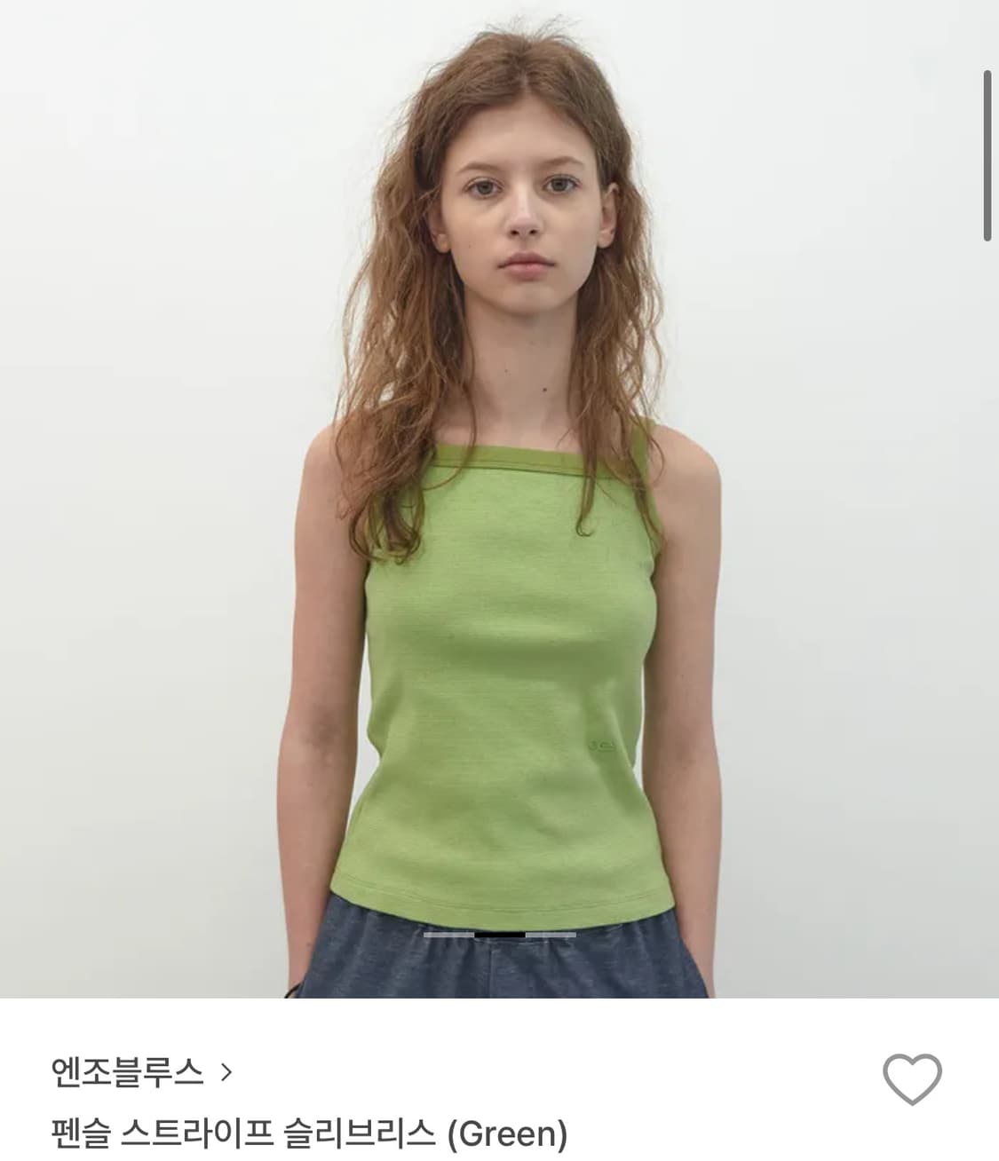 엔조블루스 펜슬 스트라이프 슬리브리스 상품이미지1