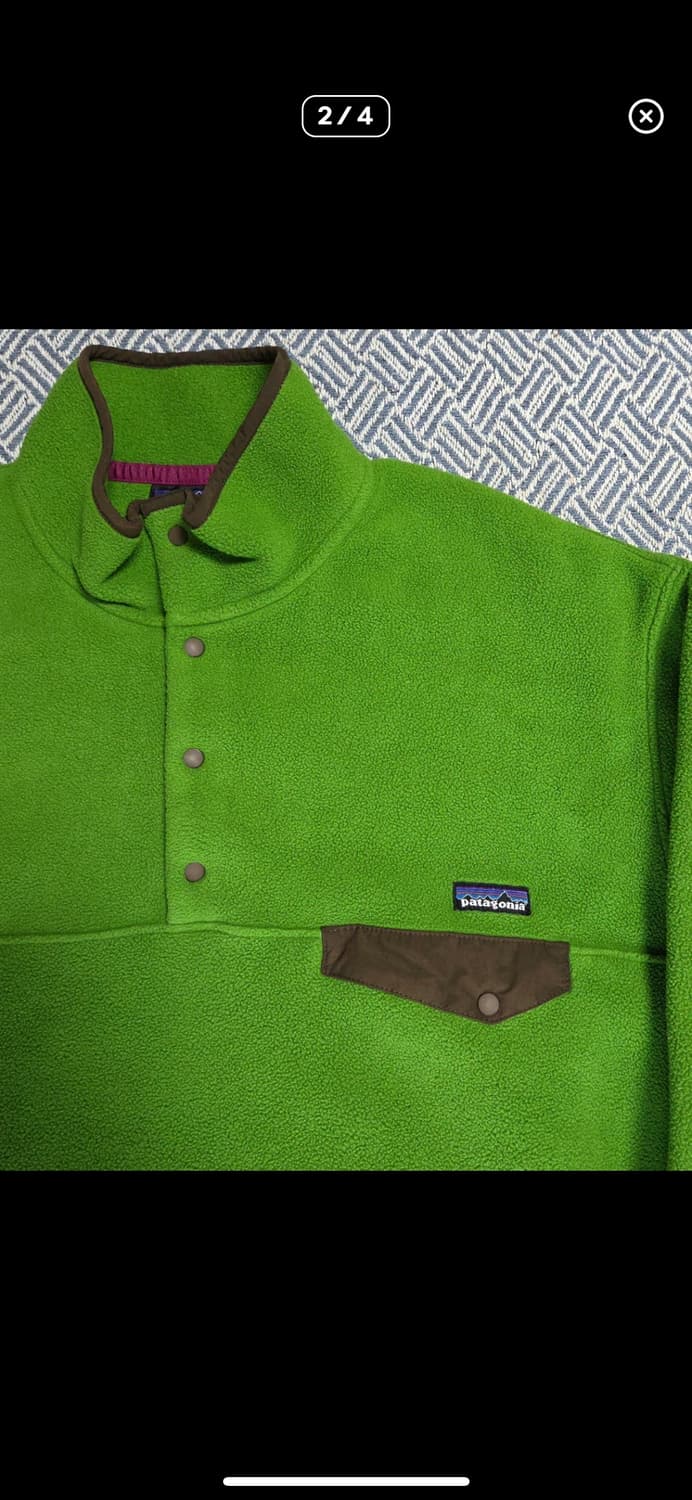 파타고니아 플리스 신칠라L 라임그린 헤비신칠라 상품이미지4
