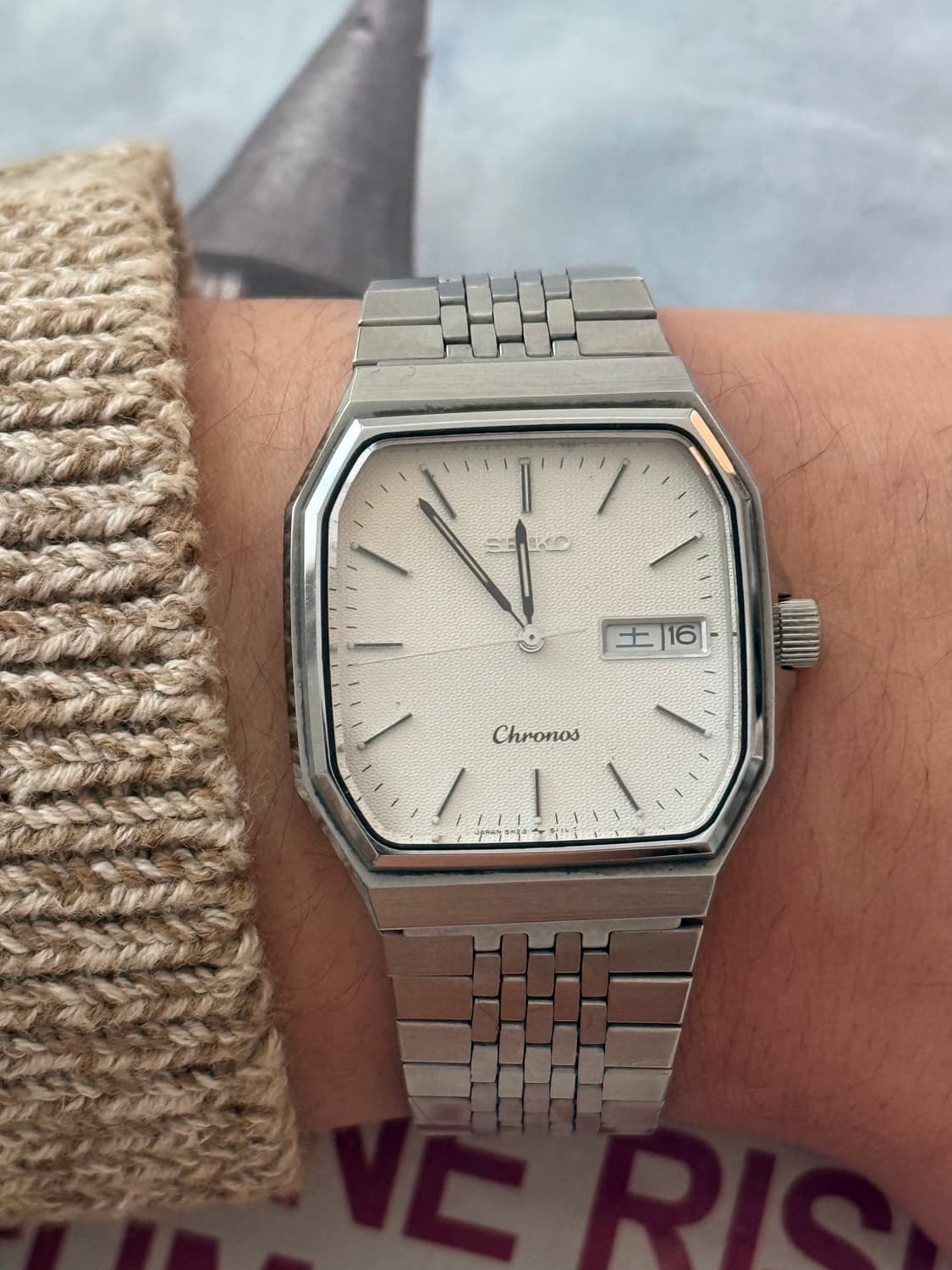 Seiko 세이코 Chronos 옥타곤 쿼츠 Day-Date 상품이미지7