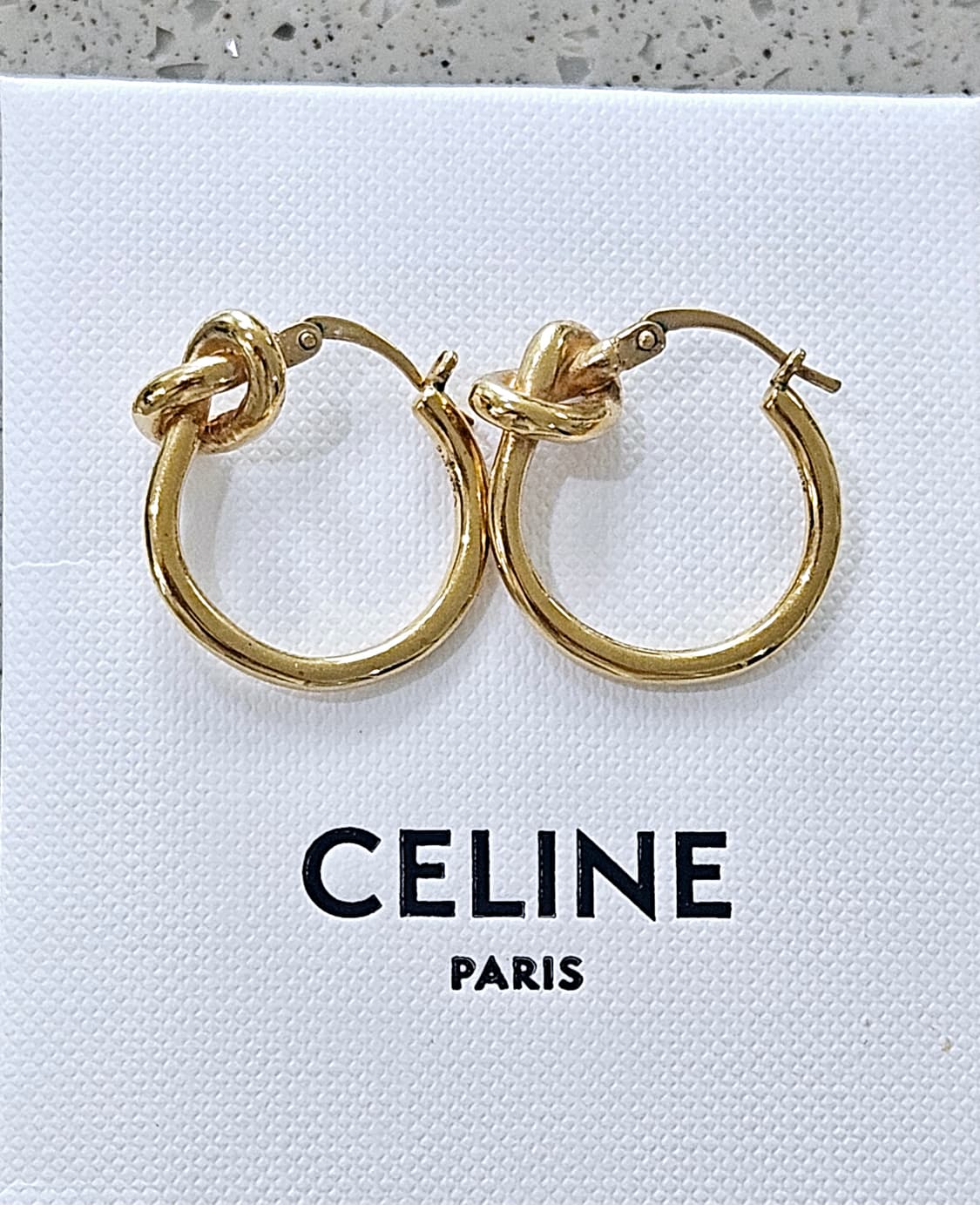 셀린느 노트 스몰 후프 귀걸이 [정품/골드] 상품이미지1