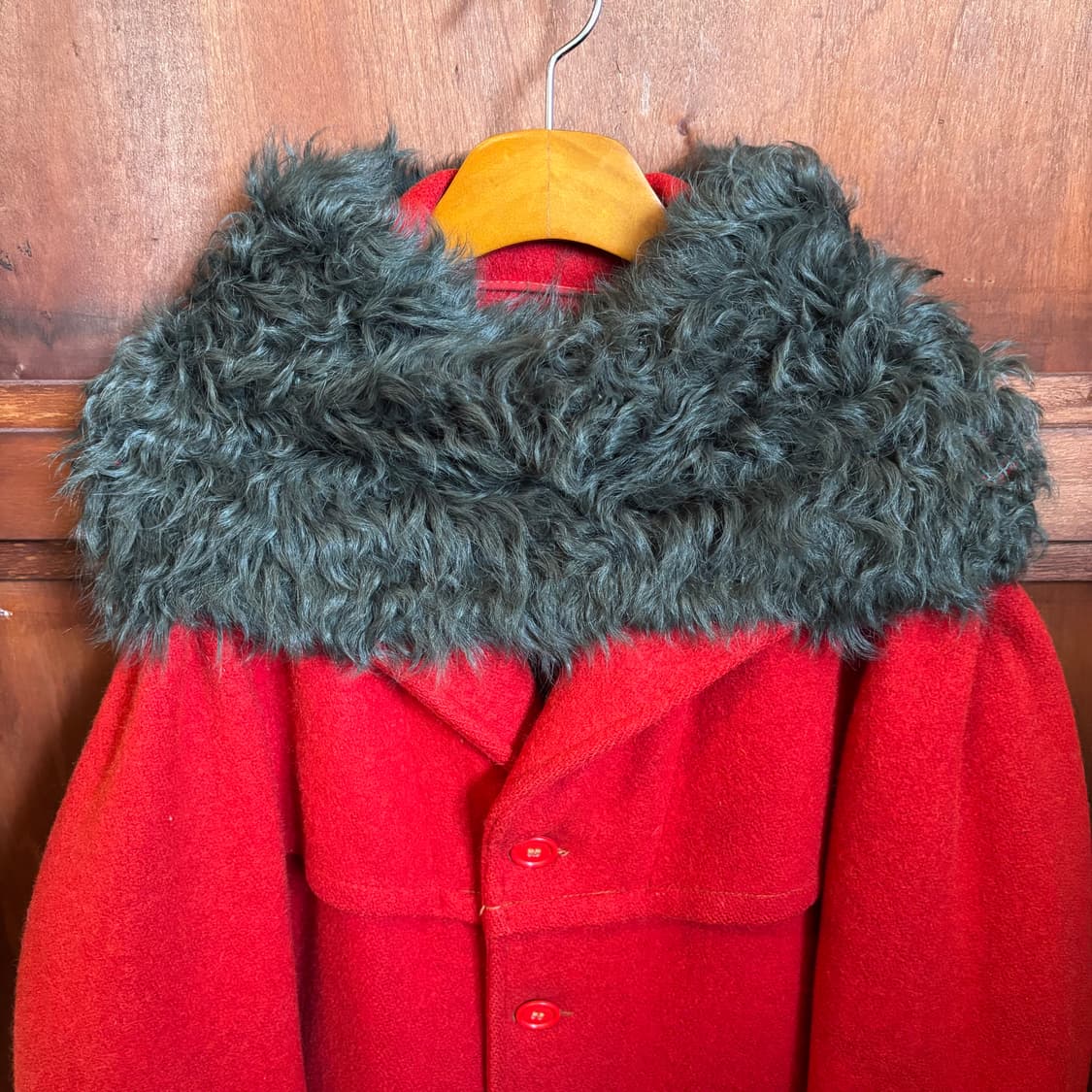 EUGENIA KIM 유제니아킴 천연 램퍼 빈티지 넥워머 카키그레이 상품이미지5