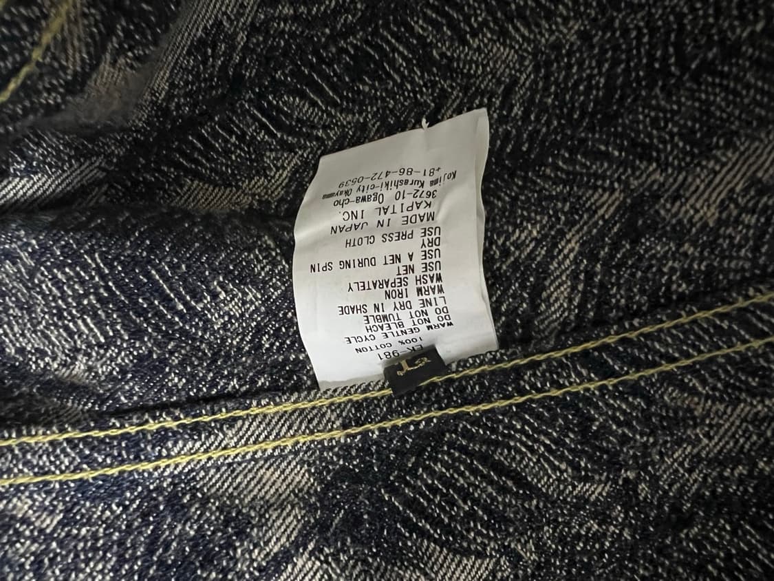 캐피탈 페더 데님자켓 3사이즈 상품이미지5