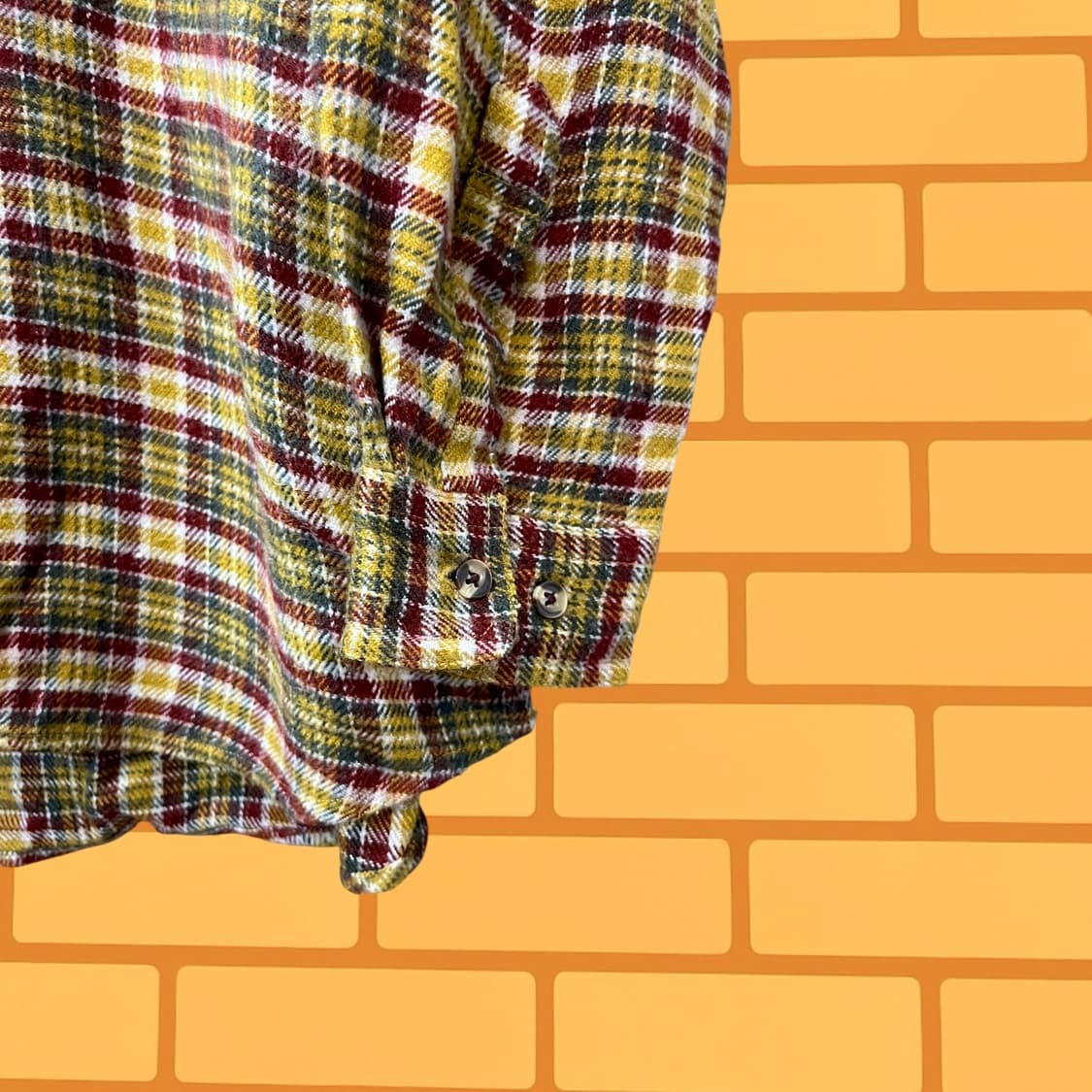 랄프 이튼 플란넬 체크 셔츠 (L) 상품이미지4