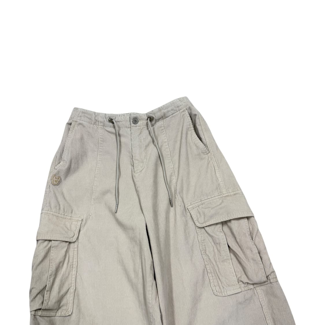 라이프워크 코듀로이 베이직 와이드 카고팬츠 아이보리 FREE 상품이미지2