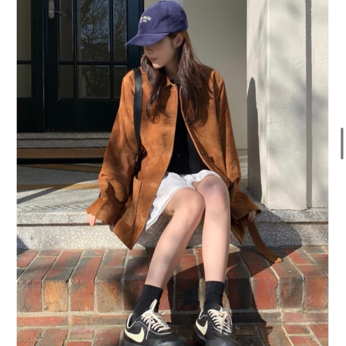 베르가못 고트 가죽 자켓 브라운컬러 새상품 상품이미지3