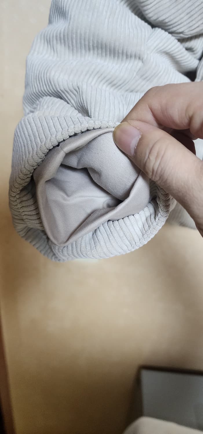 스파오 여성 코듀로이 골덴 패딩점퍼m새급 상품이미지7