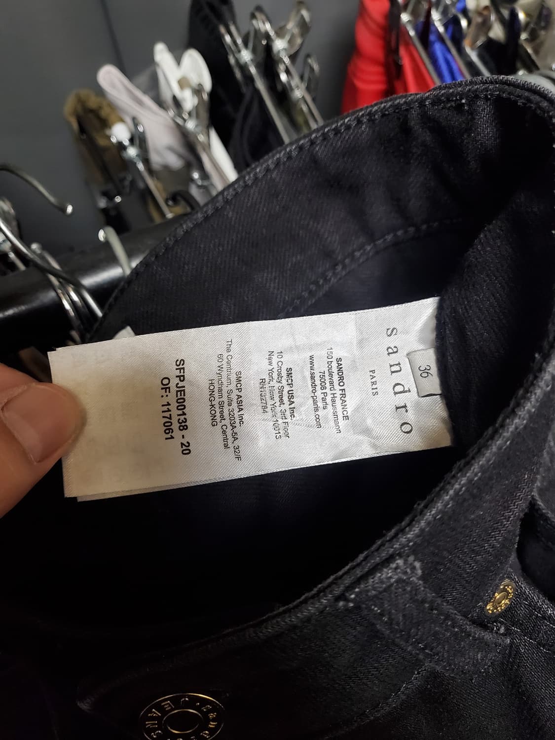 산드로 금장버튼장식 플레어팬츠 상품이미지4