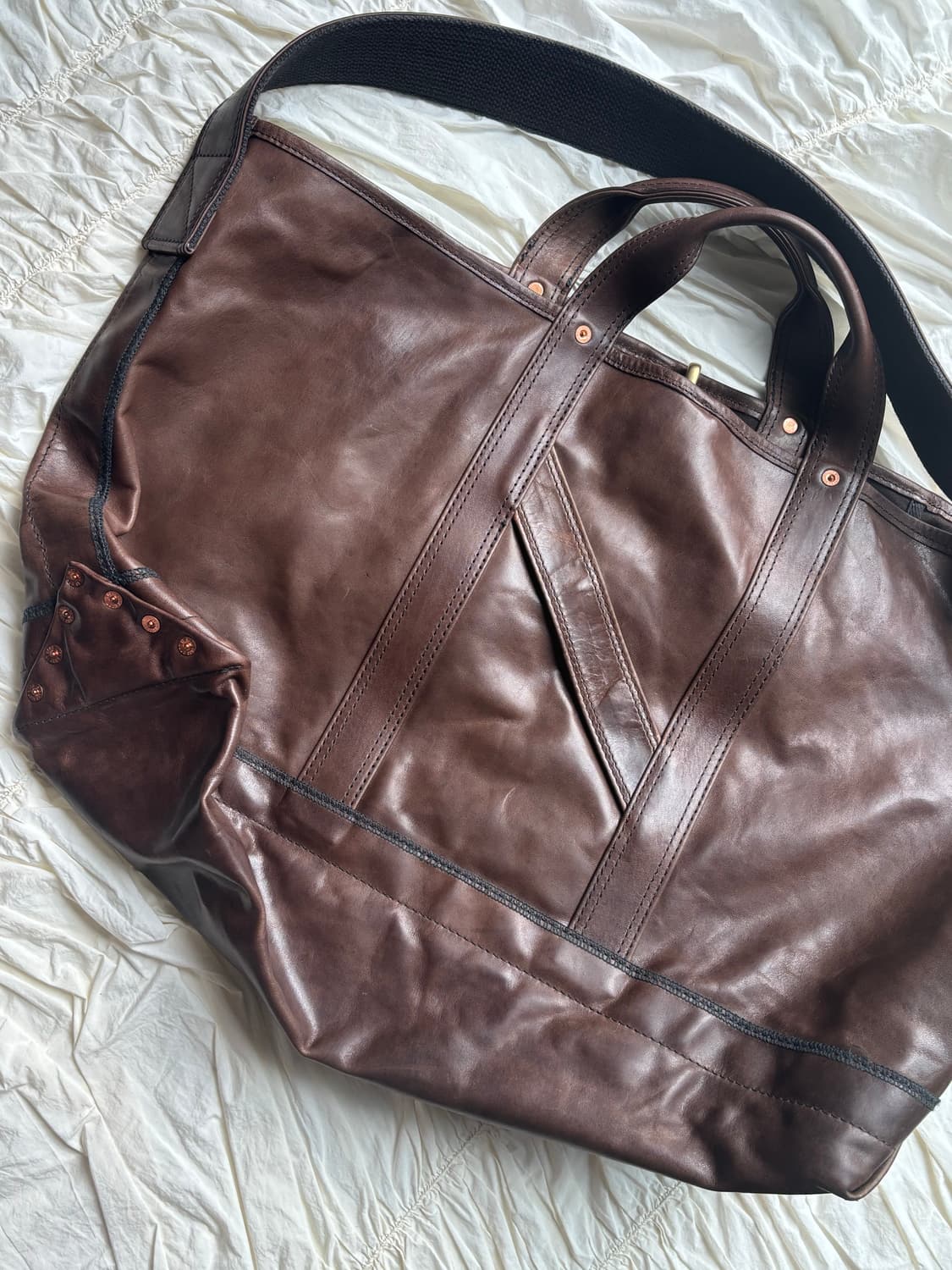 나이스네스 25ss T.ledz bag (오일드 홀스하이드) 브라운 상품이미지1