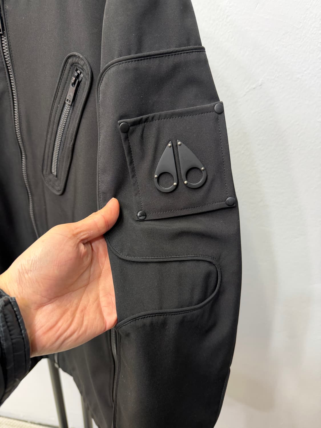 정품) 무스너클 남성 새제픔급 블랙 봄버 자켓 L 상품이미지4