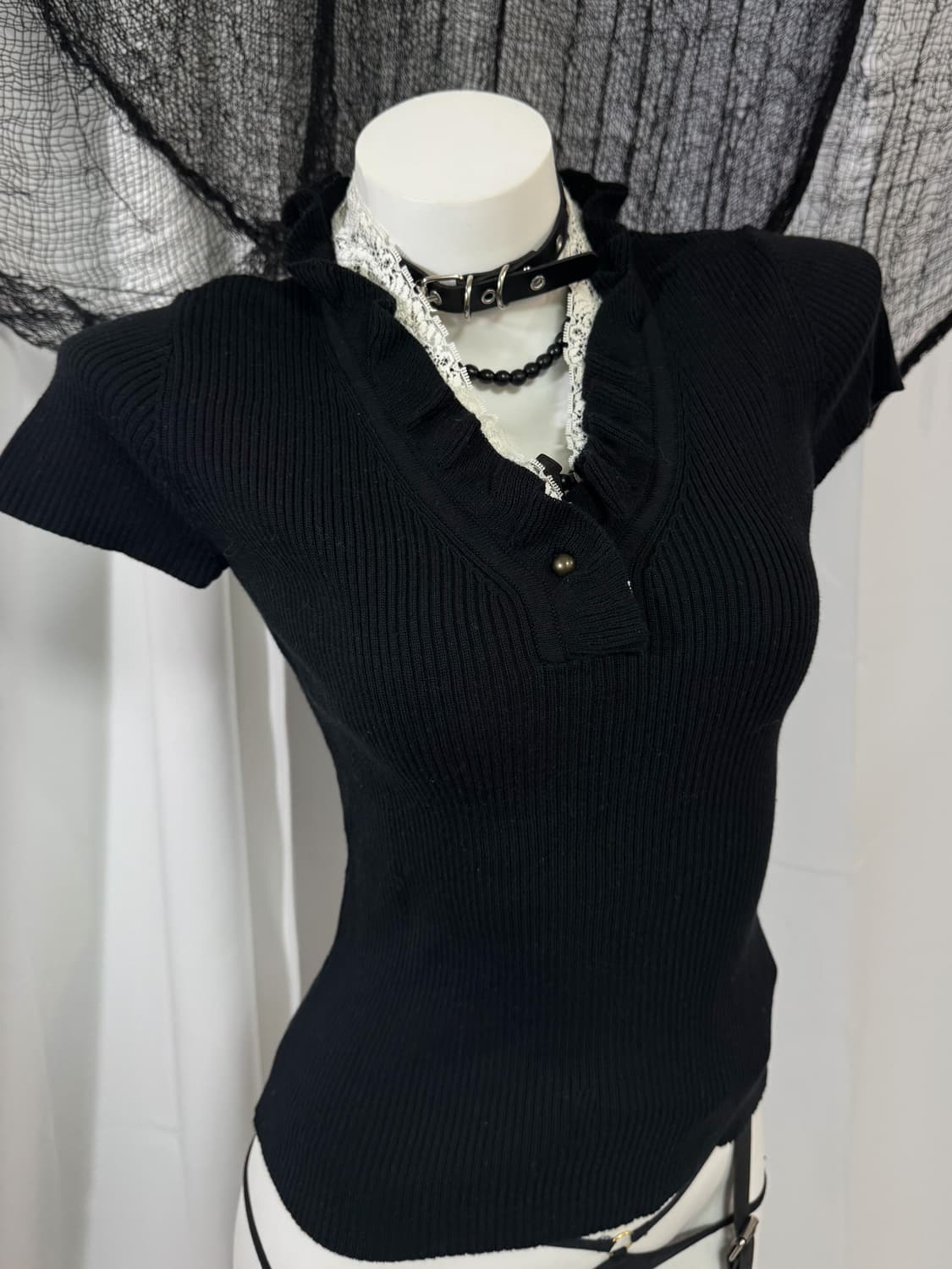 lace t-shirt 상품이미지2