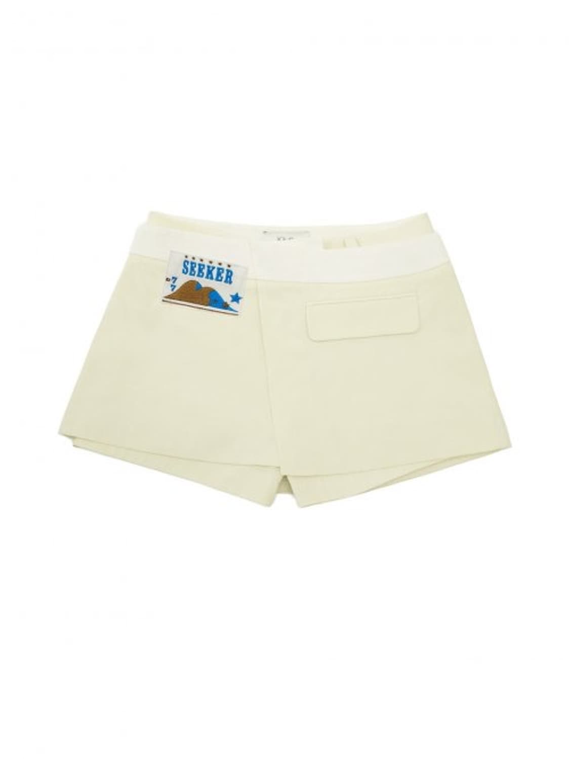 기준 kijun Wrap Shorts Ivory 랩숏 랩스커트 M사이즈 상품이미지1