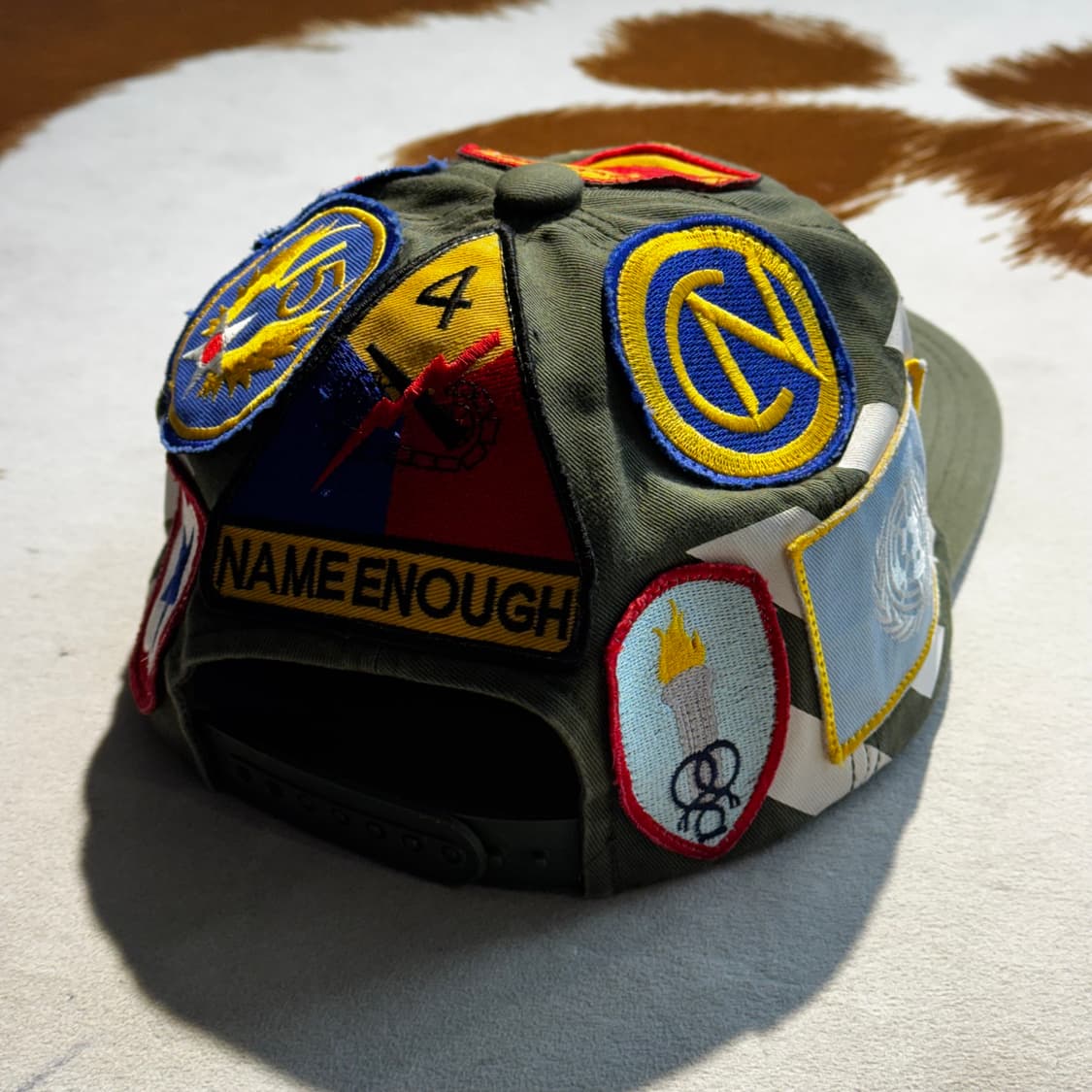 오프화이트 밀리터리 패치 캡 (OS) 카키 상품이미지4