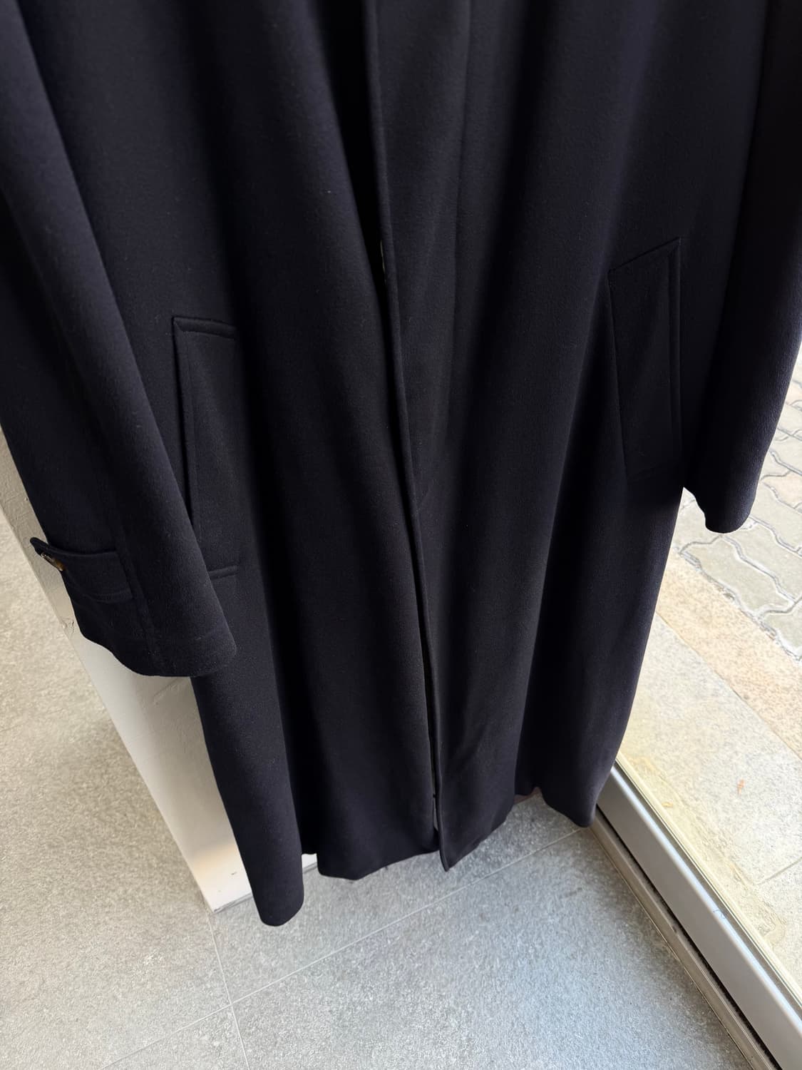 52/ 로로피아나 캐시미어100% 스톰시스템 롱코트 자켓 상품이미지4