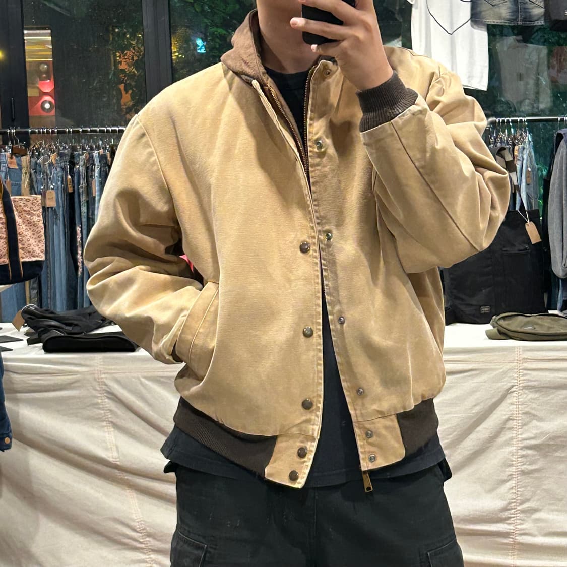 L) MULESKINS USA 덕 캔버스 봄버 후드 자켓 상품이미지10