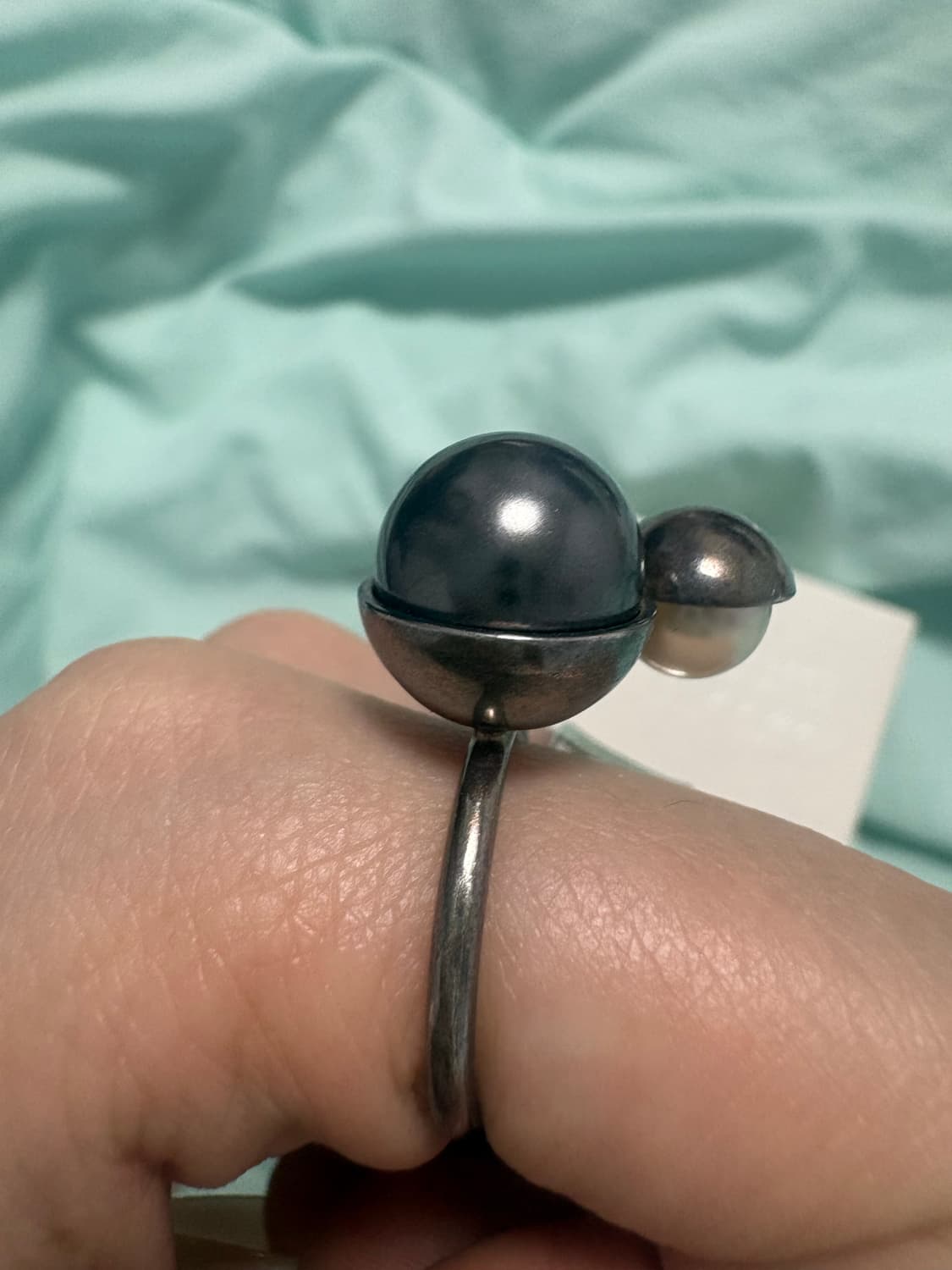 마르지엘라 흑진주 반지 상품이미지2