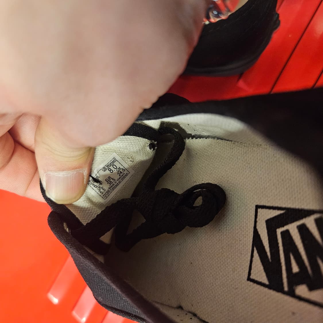 반스(Vans) 어센틱 트리플 블랙 245size 상품이미지7