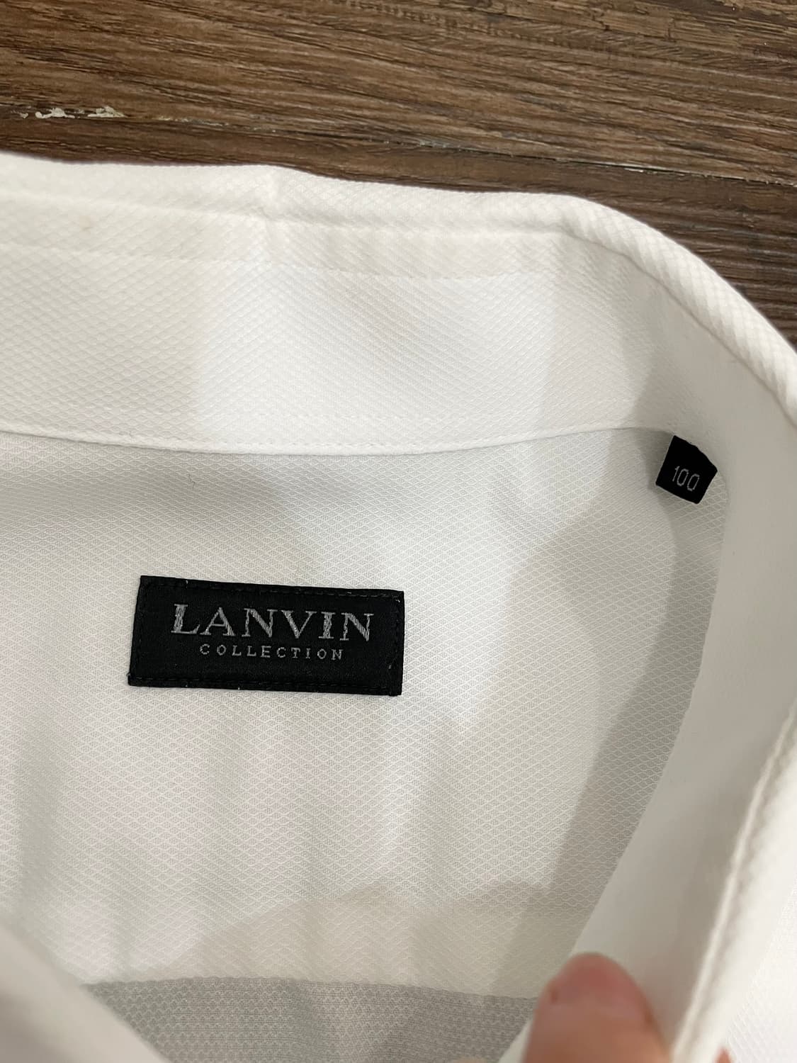 100 랑방 LANVIN 화이트 셔츠 상품이미지7