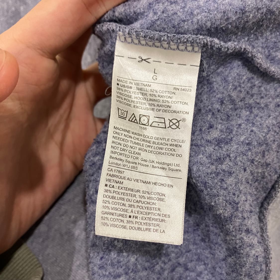 276 갭 후드집업 상품이미지3