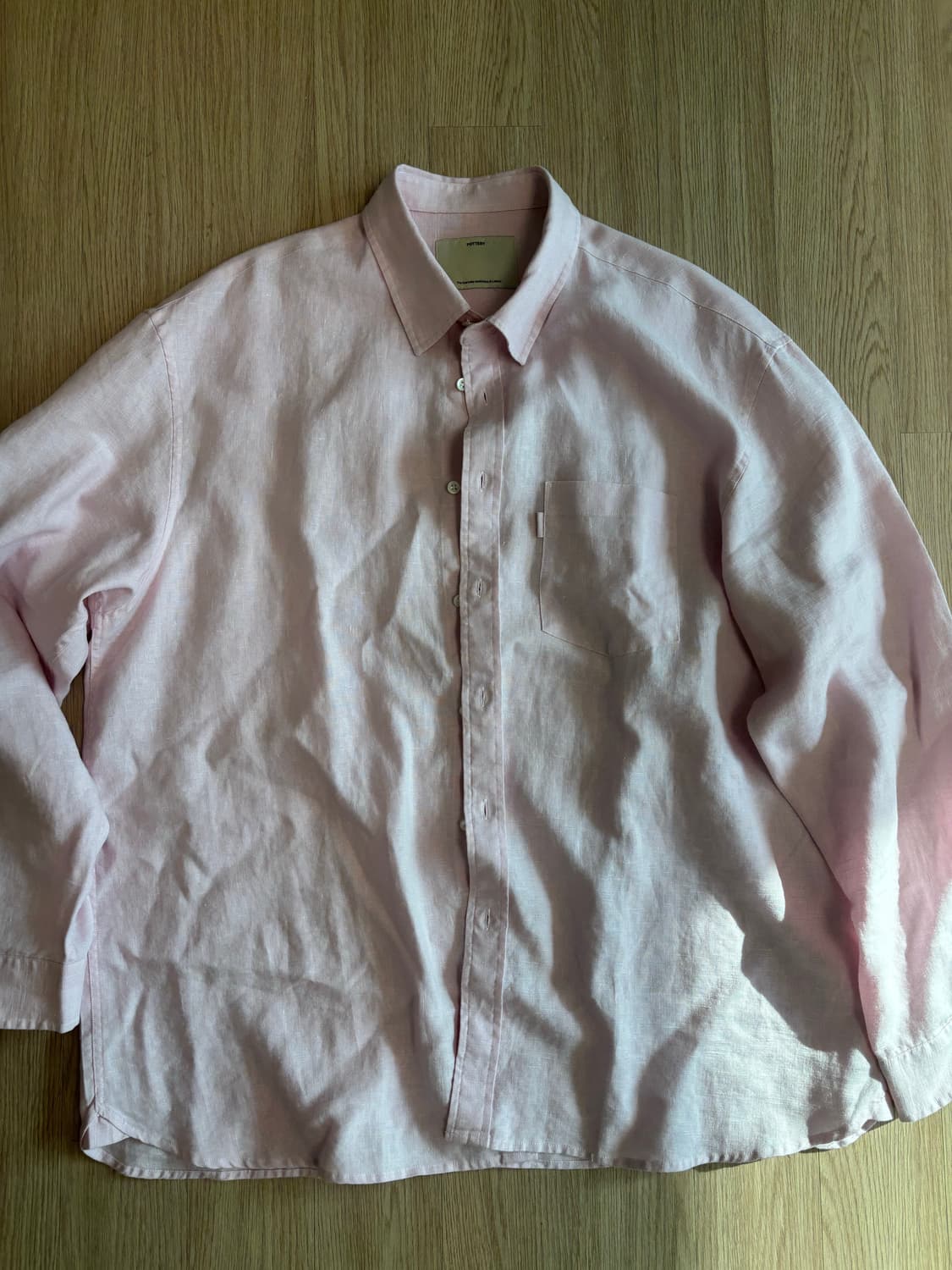 포터리 린넨 컴포트 셔츠 핑크 2사이즈 상품이미지2
