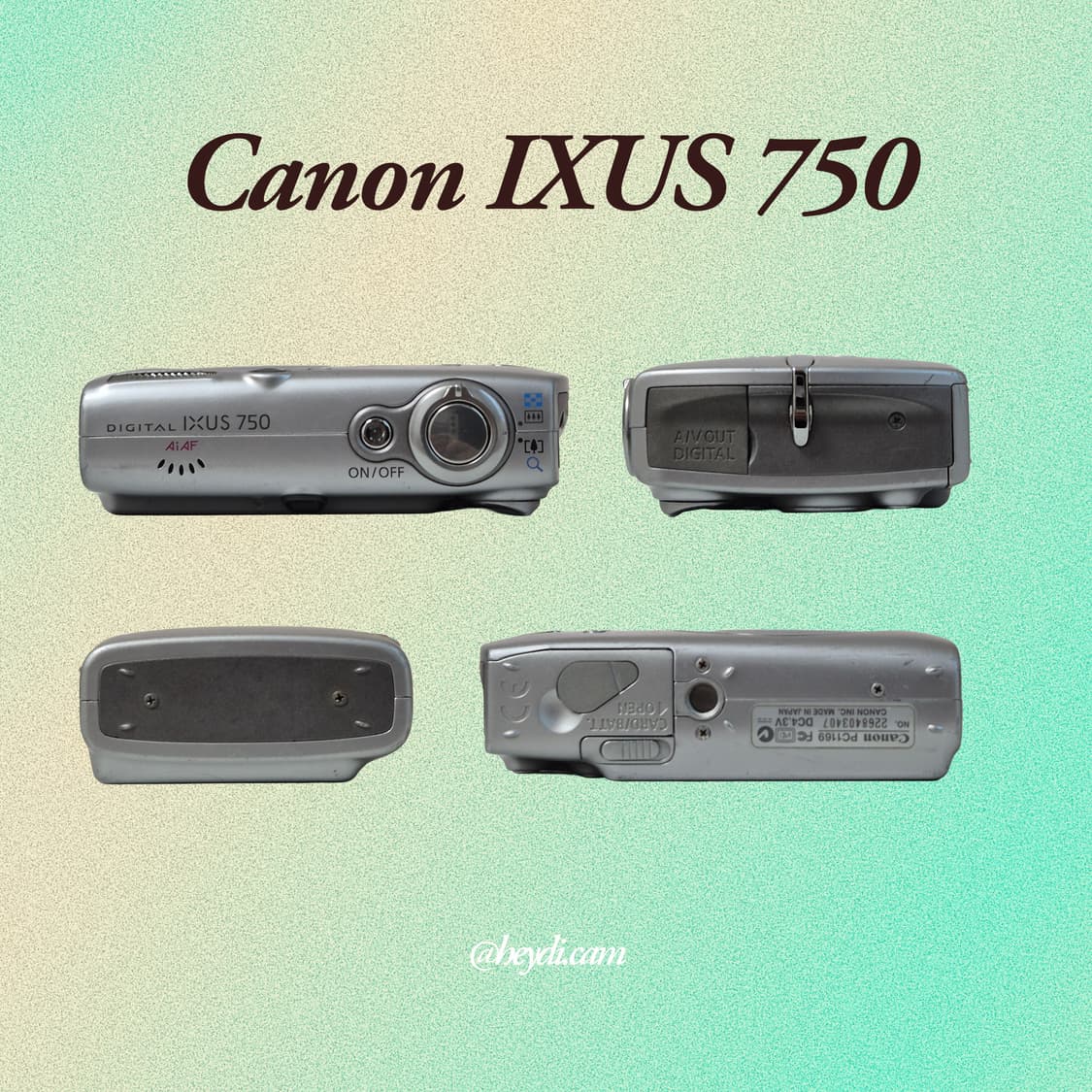 (아일릿 원희) 캐논 ixus750 IXY700 실버 상품이미지3