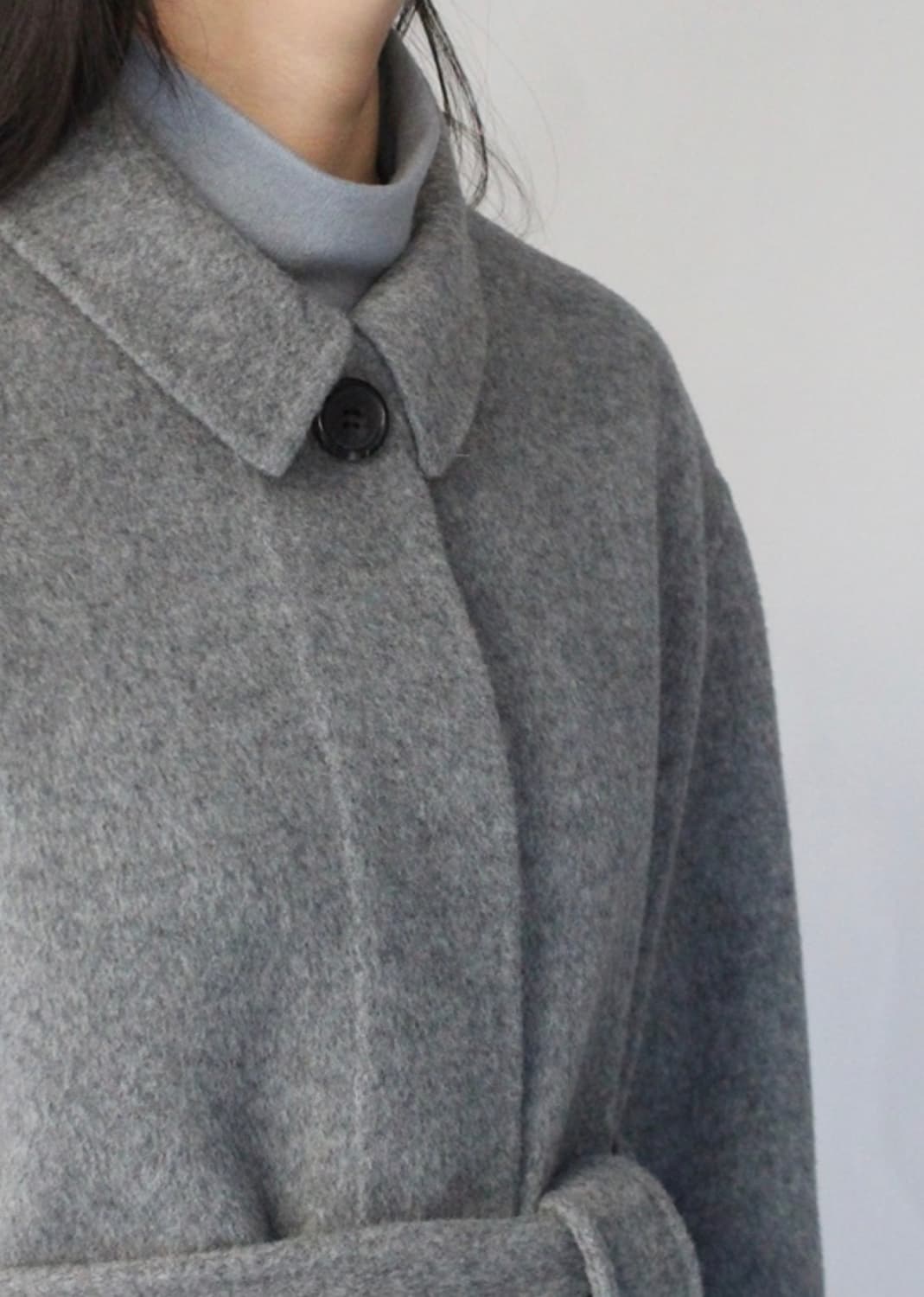 그랩 울 싱글코트 여성free 상품이미지9