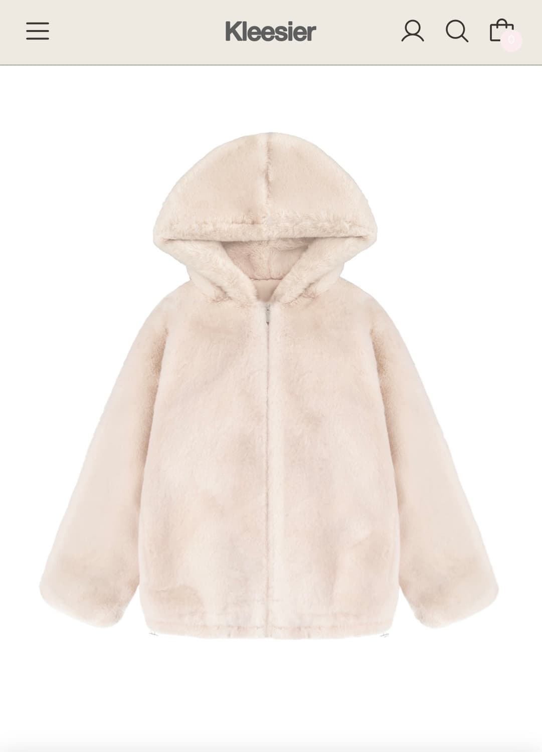 클리시어 피치 푸딩 퍼 자켓 상품이미지6