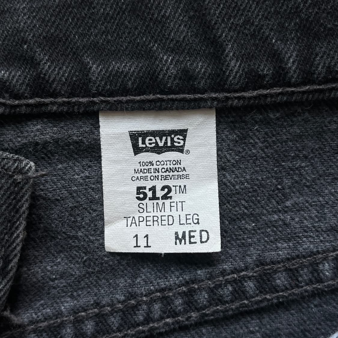 90’s Levi’s 512 Black Denim pants (~27) 상품이미지9