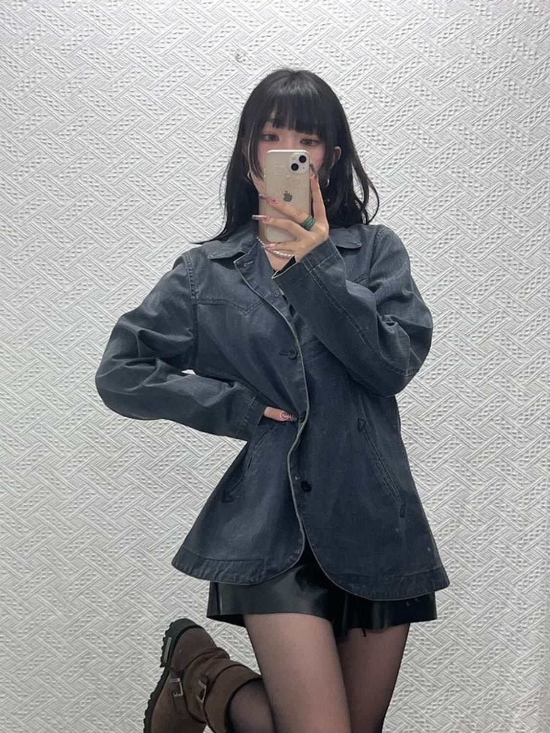 빔스 빈티지 모던시크 캐주얼 드레스핏 데님자켓 M C11741 상품이미지1