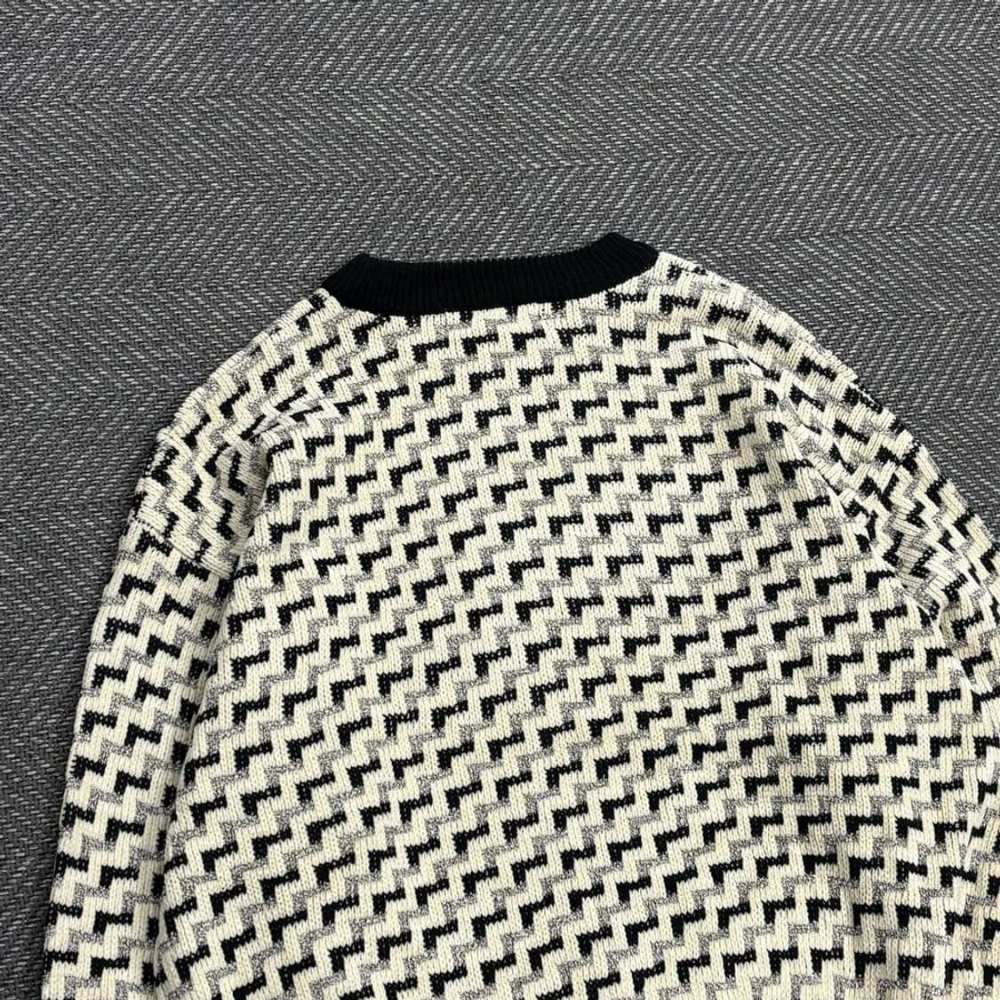 Zety Wales 체크 패턴 니트 V0542 상품이미지4