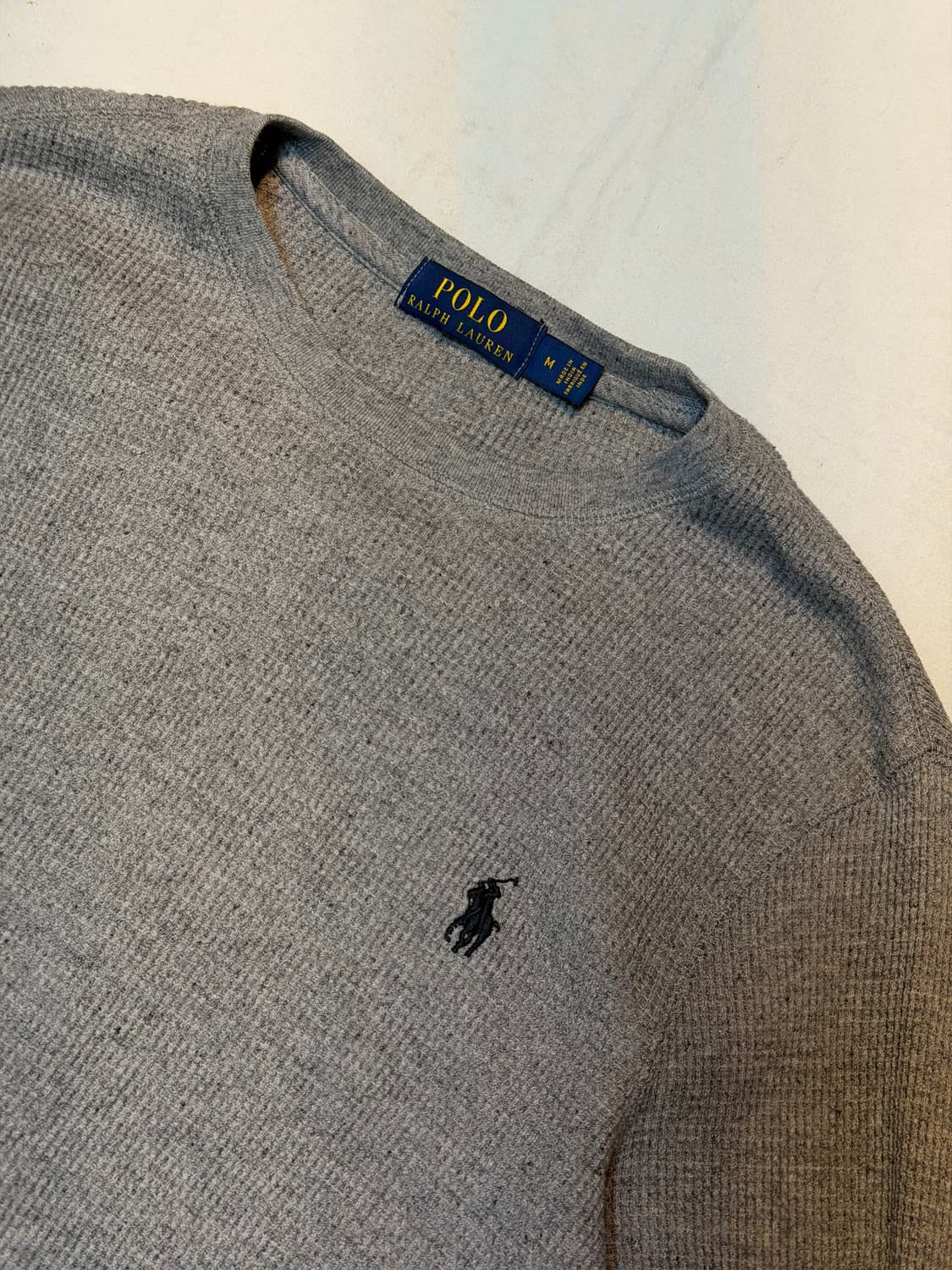 폴로 랄프로렌 와플 써멀 롱슬리브 그레이 상품이미지2
