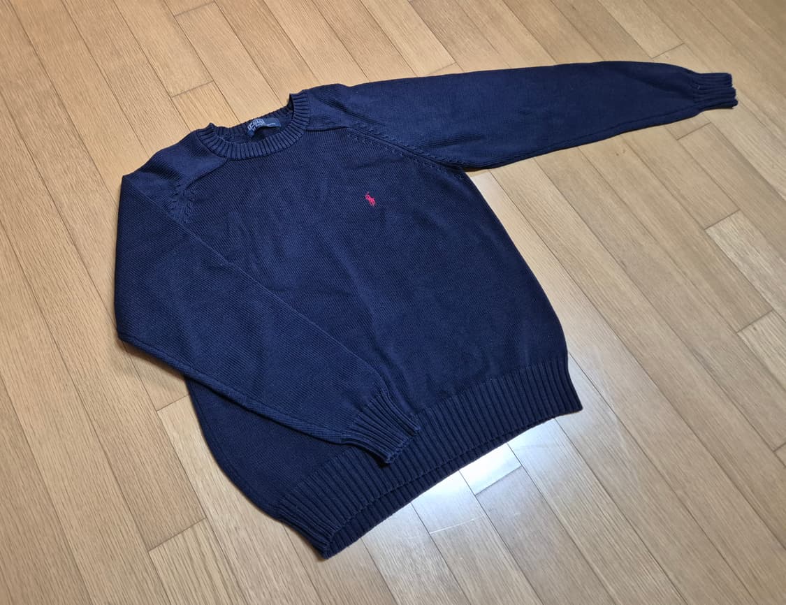 폴로 코튼 네이비 니트 상품이미지1